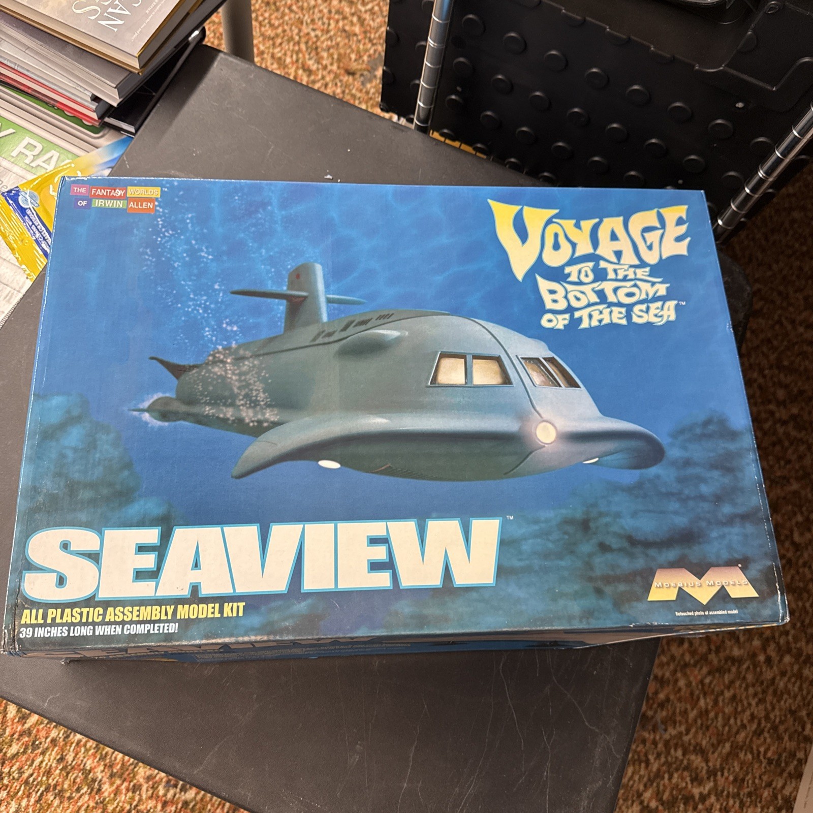 Moebius Voyage to the Bottom of the Sea Seaview Submarine 1/128 Open Box UNBUILT