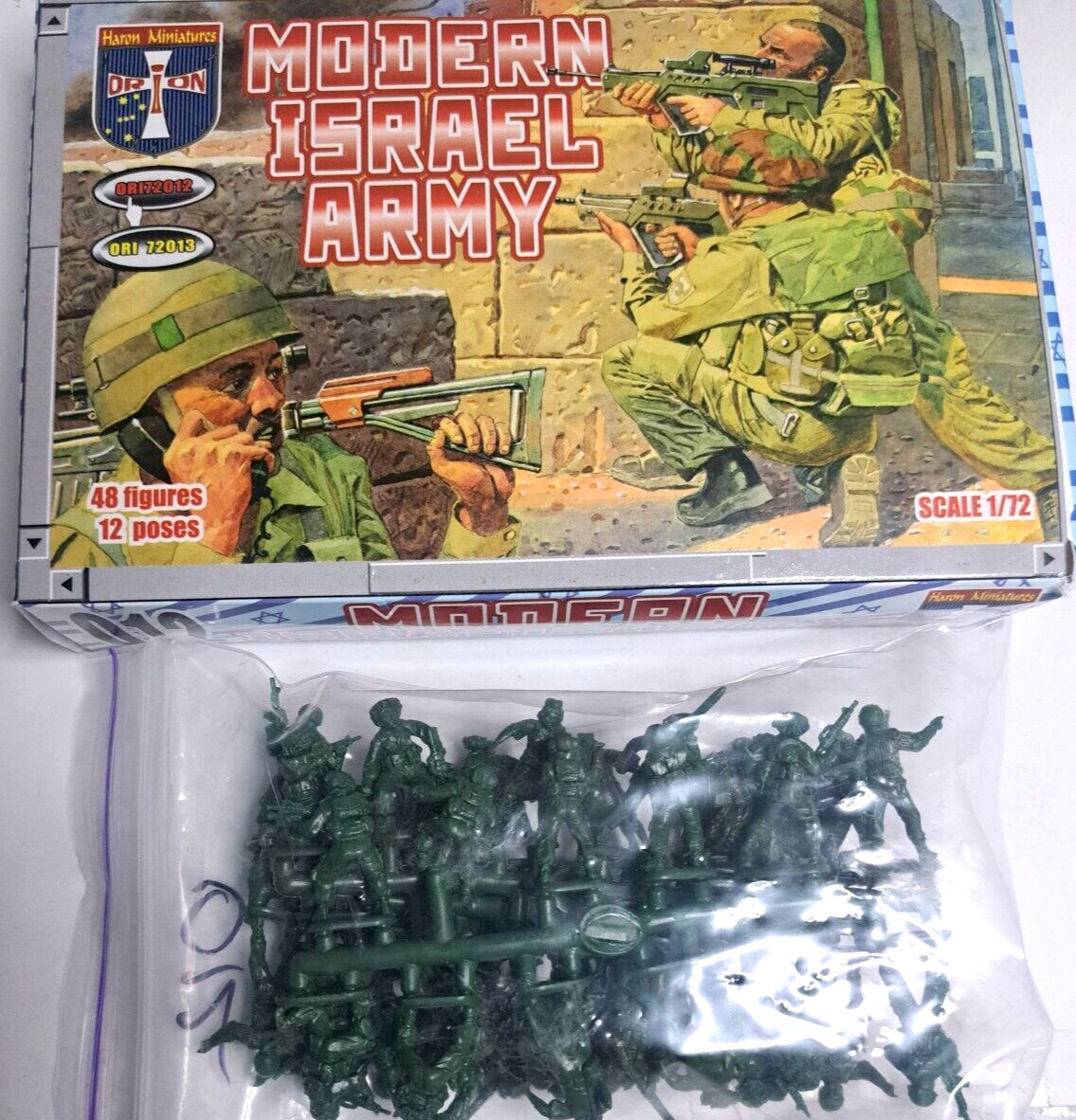 Orion 1/72 Modern Israel Army Israeli IDF Soldiers Unpainted Figures 48pcs