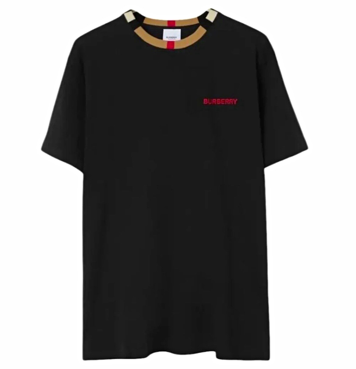Burberry Men’s Black Crew Neck Logo Short Sleeve T-Shirt, Size M Regular Burberry Men’s Black Crew Neck Logo Short Sleeve T-Shirt, Size M Regular