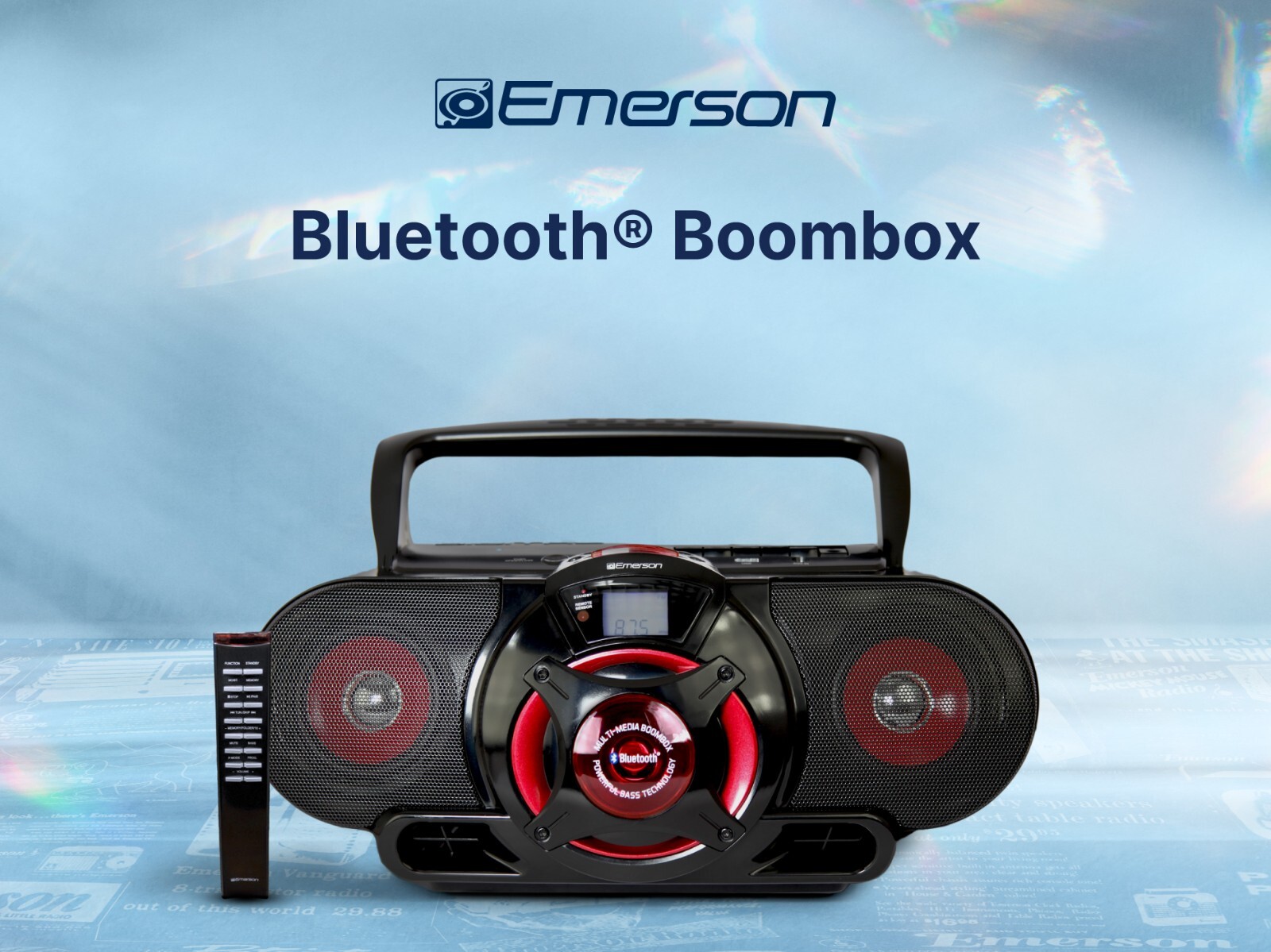 Emerson EPB-3002 Portable Bluetooth, MP3/CD AM/FM Stereo Radio Cassette