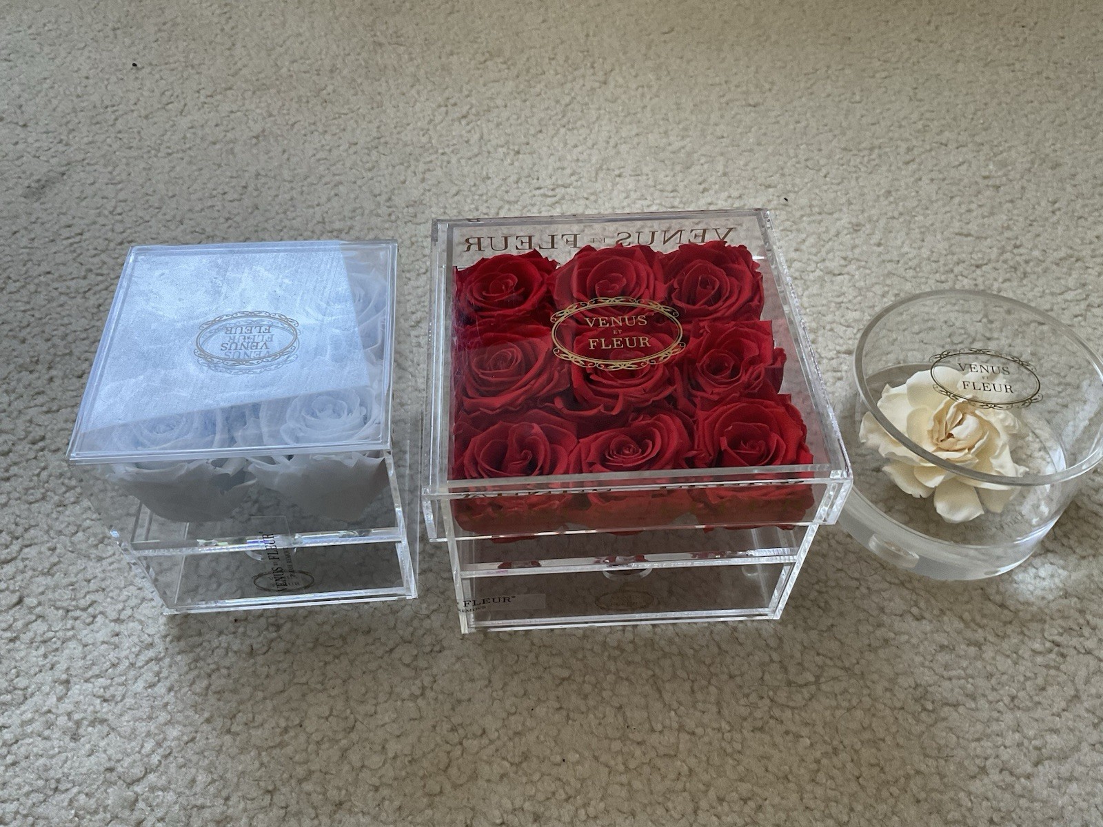 Venus et Fleur Acrylic Box Bundle Set Of 3 Venus et Fleur Acrylic Box Bundle Set Of 3
