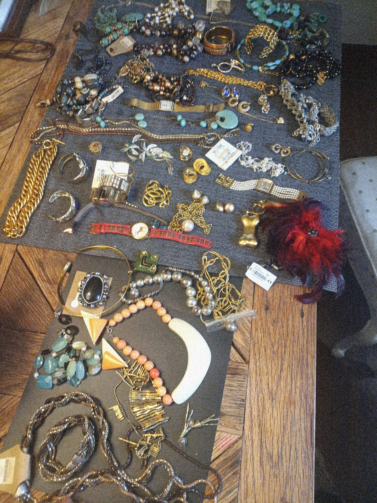 Massive Vintage Fashion Jewelry Mega Lot 50+ Pieces 8+ Sets Monet Guess DKNY