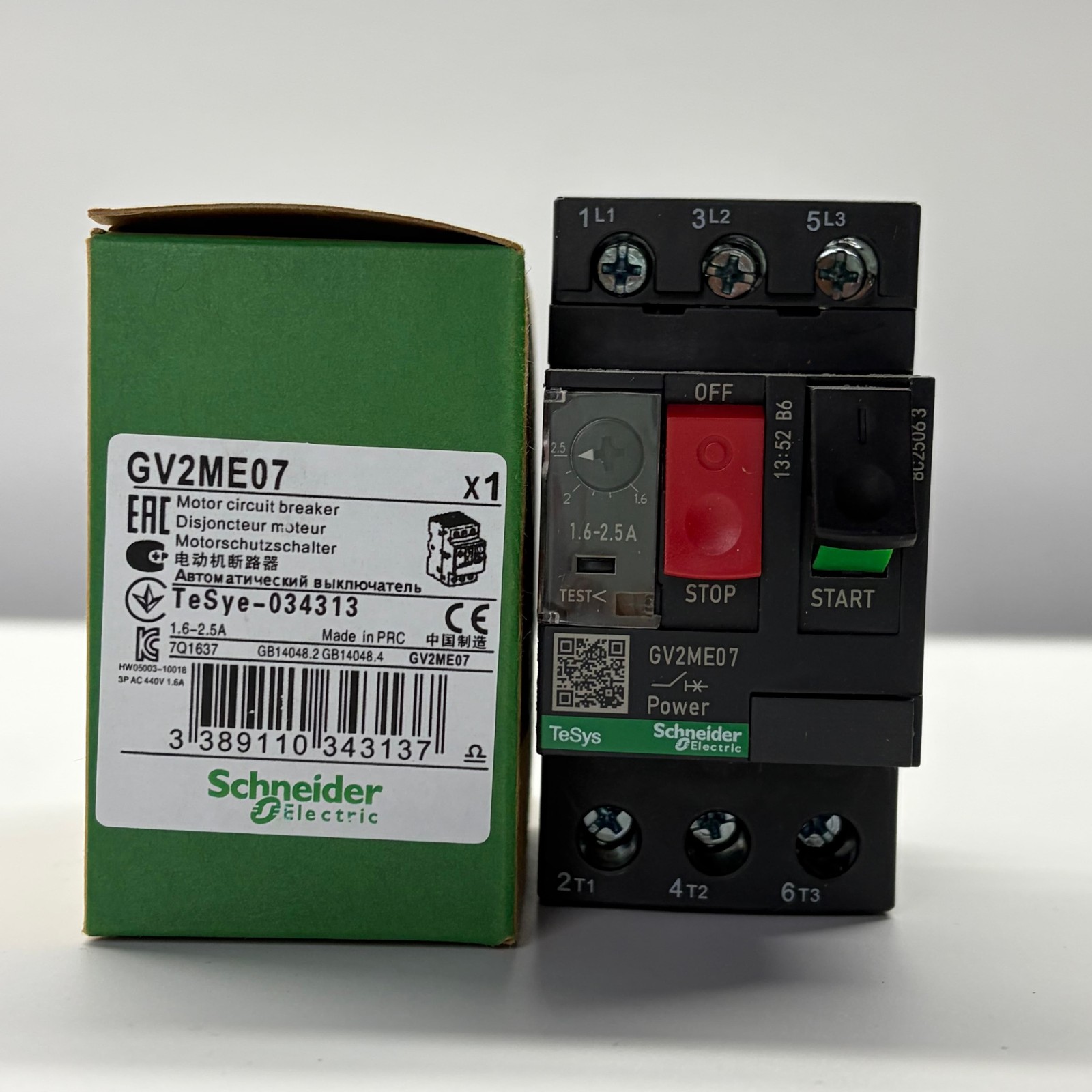 NEW Schneider GV2ME07 Manual Starter Protector: US Inventory, Expedited Shipping