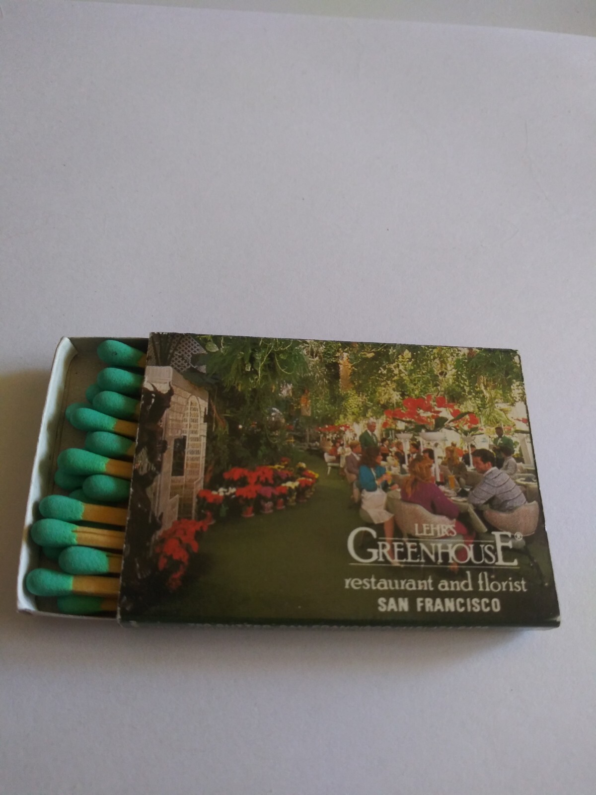 Vintage Wooden Matches From Lehr\'s Greenhouse Restaurant And Florist San...