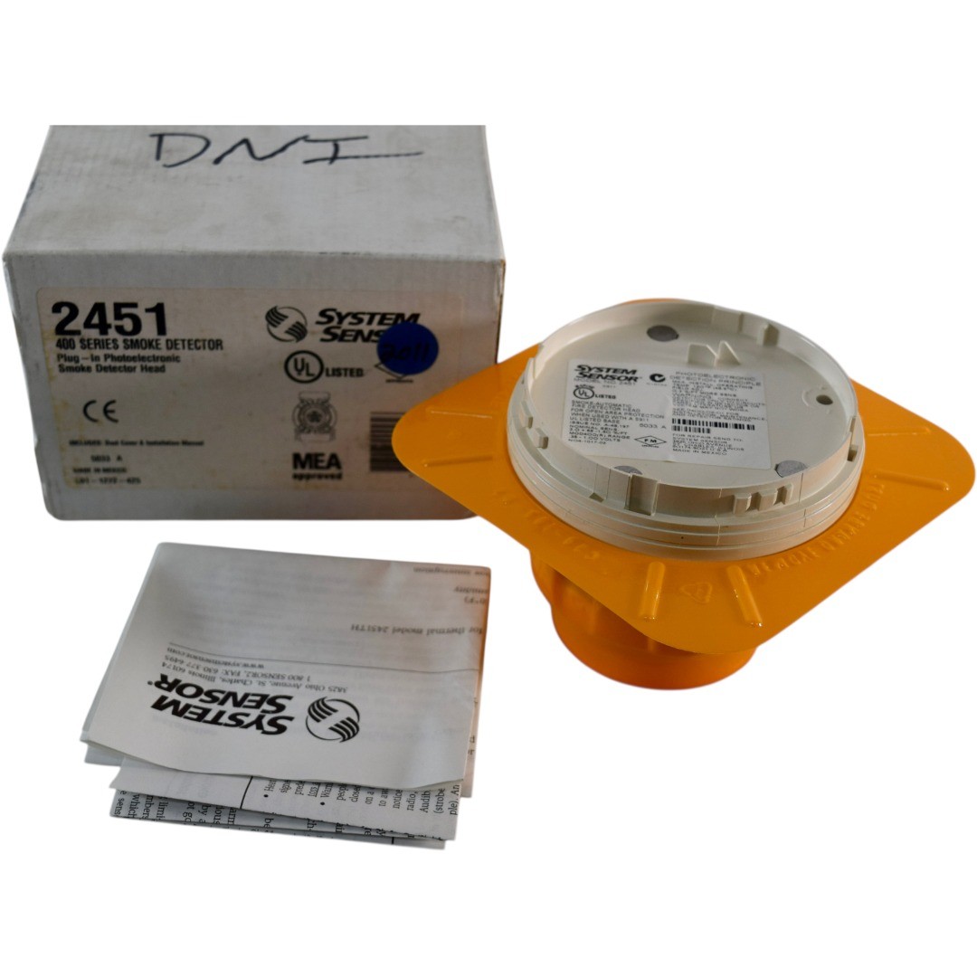 NEW System Sensor Model 2451 Photoelectric Smoke Detector Marine S911 UL