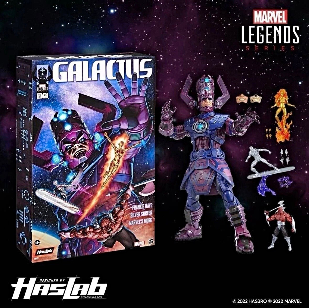 HasLab Galactus Marvel Legends Series 32 in Action Figure LED Light-Up All Tiers