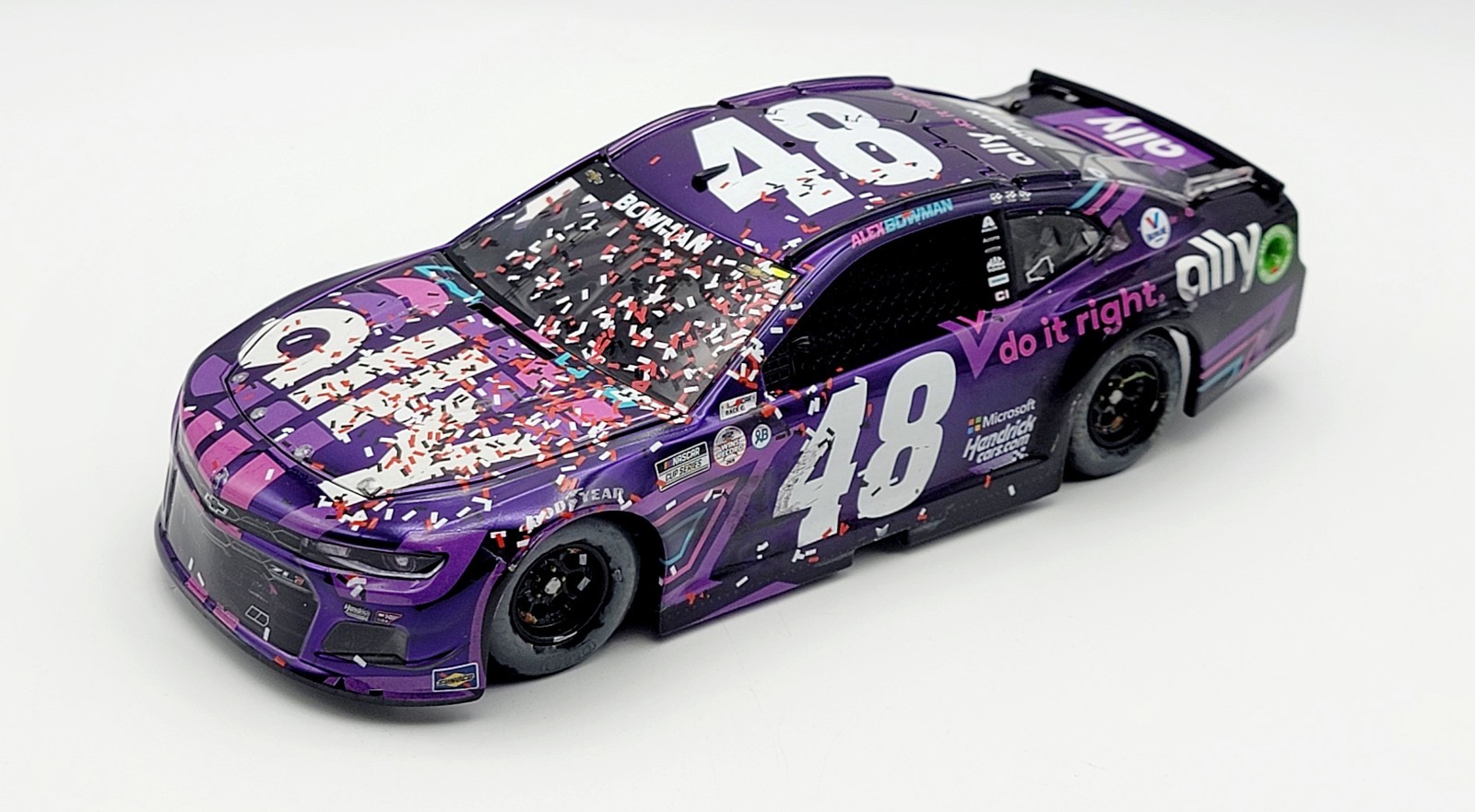 ALEX BOWMAN 1/24 2021 ALLY MARTINSVILLE WIN COLOR CHROME ELITE
