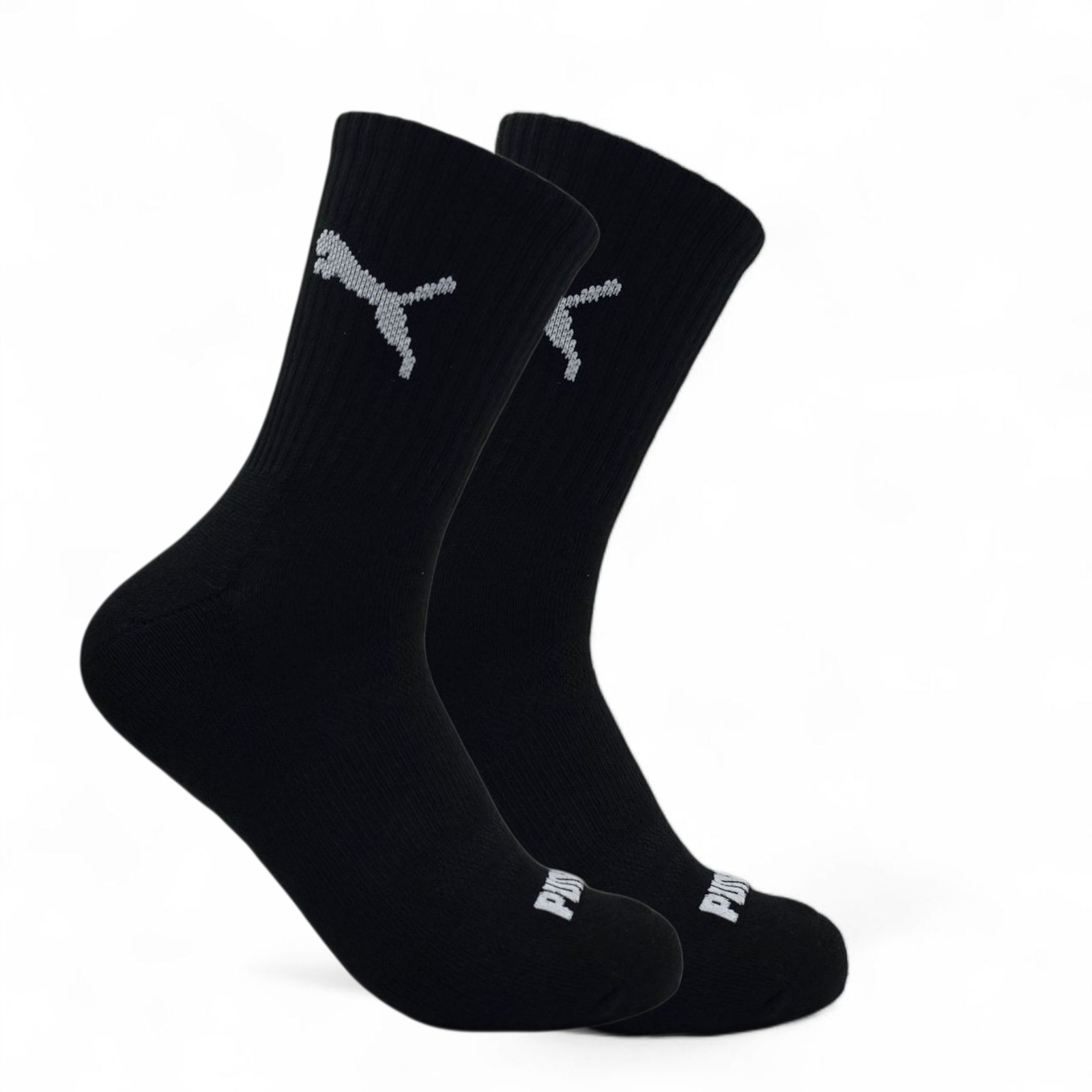 Puma Men\'s Quarter High Mid High Athletic Socks 6 Pairs 