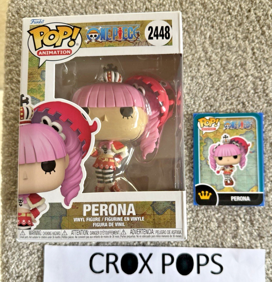 PERONA 2448 ONE PIECE Funko Pop Vinyl New in Mint Box + Card + Protector PERONA 2448 ONE PIECE Funko Pop Vinyl New in Mint Box + Card + Protector