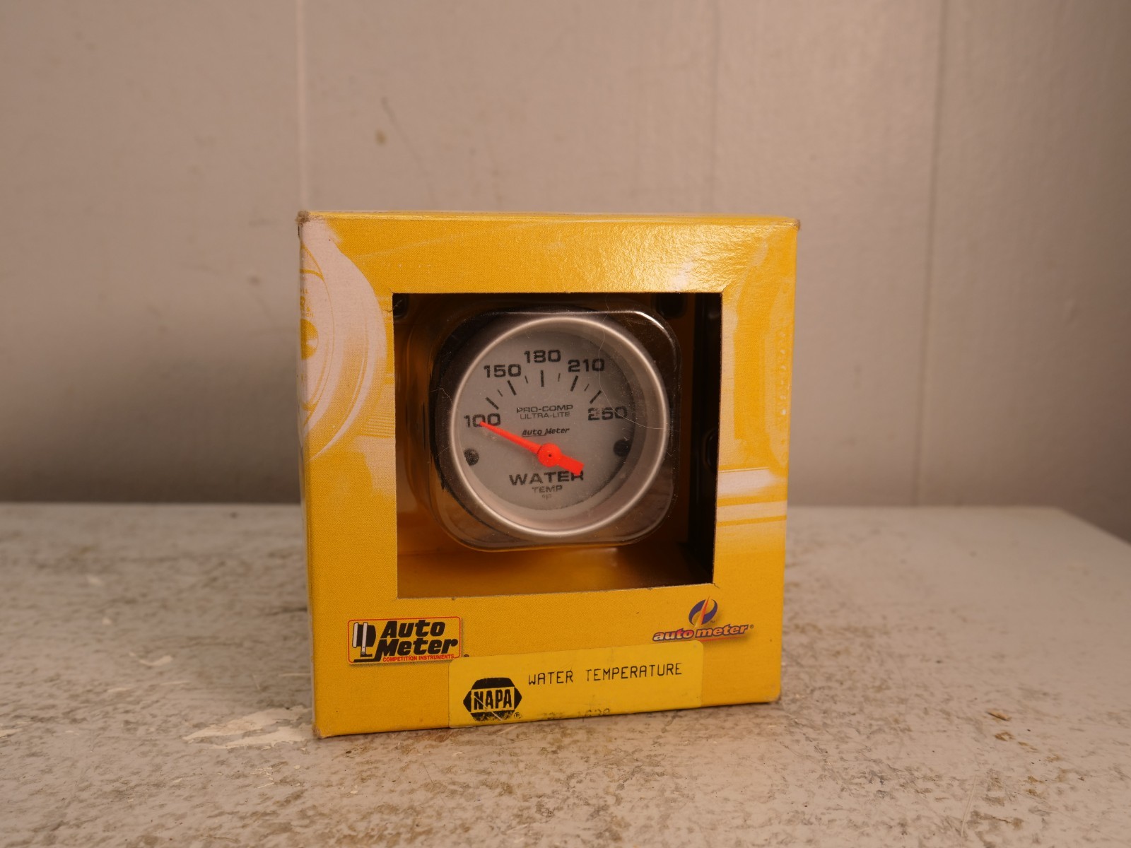 Auto Meter Electric Ultra-Lite Water Temperature Gauge New  With Sender
