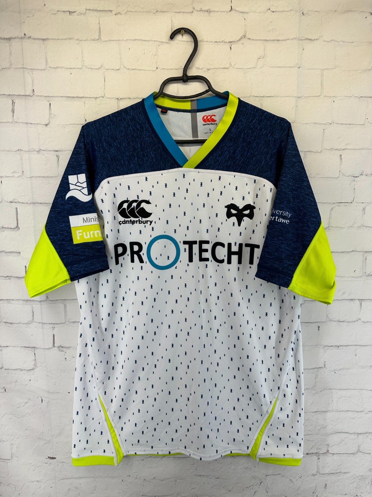 OSPREYS 2019/2020 RUGBY SHIRT JERSEY TRIKOT CAMISETA CANTERBURY ORIGINAL SIZE L