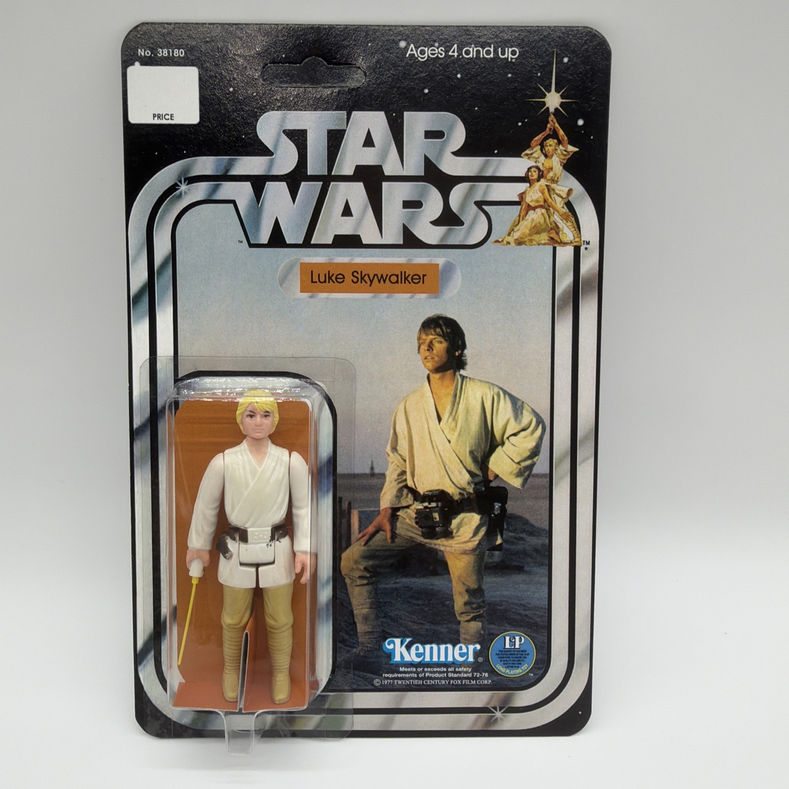 Vintage Star Wars Luke Skywalker Farmboy Original Figure Custom ANH 12 Card bk