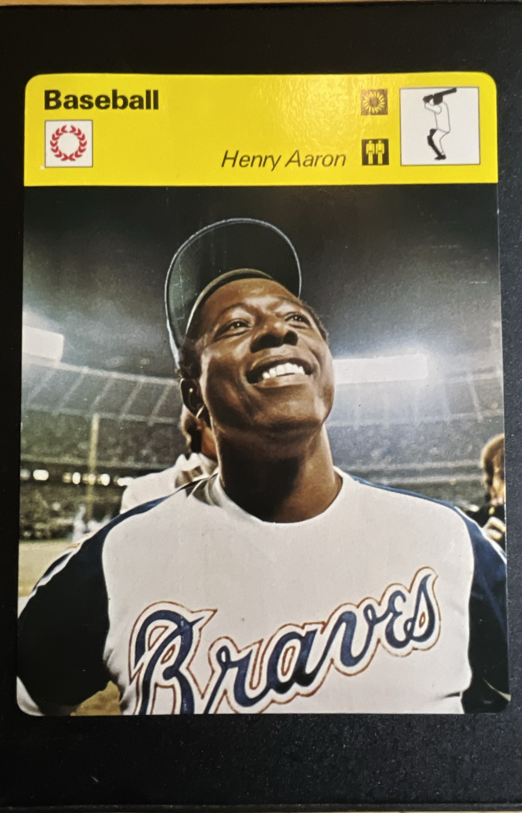 1977-79 Sportscasters - Series 03 Hank Aaron #03-16 Lausanne 1977-79 Sportscasters - Series 03 Hank Aaron #03-16 Lausanne