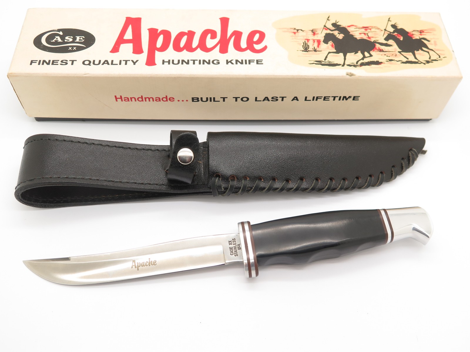 Vintage 1965-1969 Case XX USA 300 Apache Fixed Blade Hunting Knife in Box Vintage 1965-1969 Case XX USA 300 Apache Fixed Blade Hunting Knife in Box