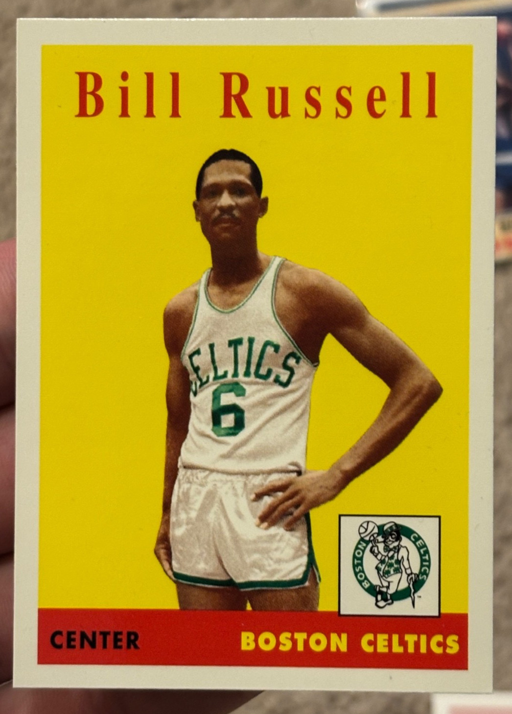 2007-08 Topps The Missing Years Bill Russell #BR58 Insert Boston Celtics HOF
