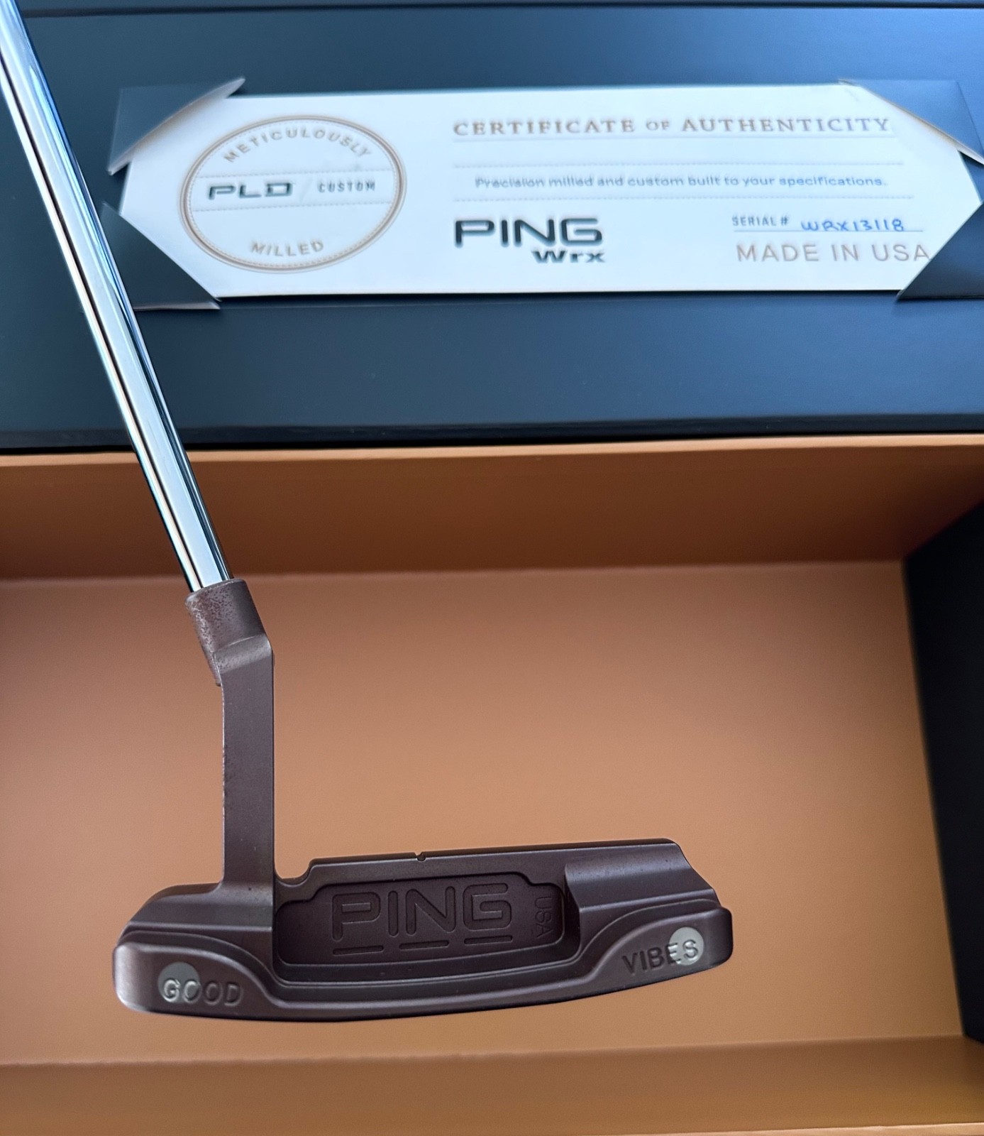 Ping PLD Custom Carbon Anser Patina 35” 355g. Mint. Rarely used