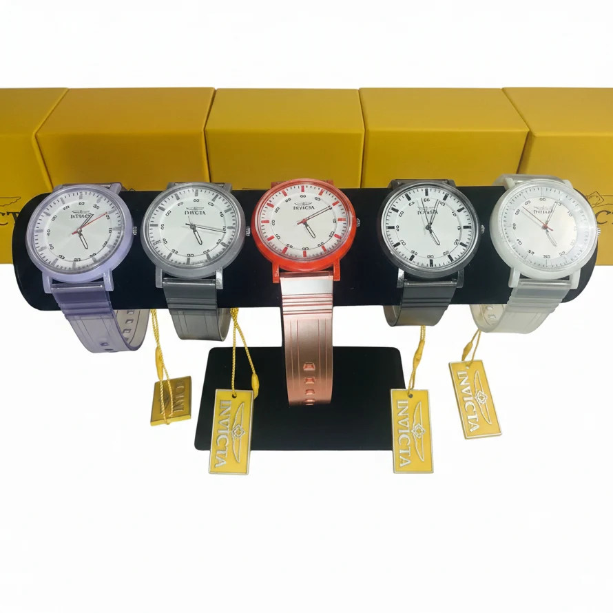 50750 Invicta Angel Unisex Bundle 40mm 5-Pc Color Set Clear ABS Watches
