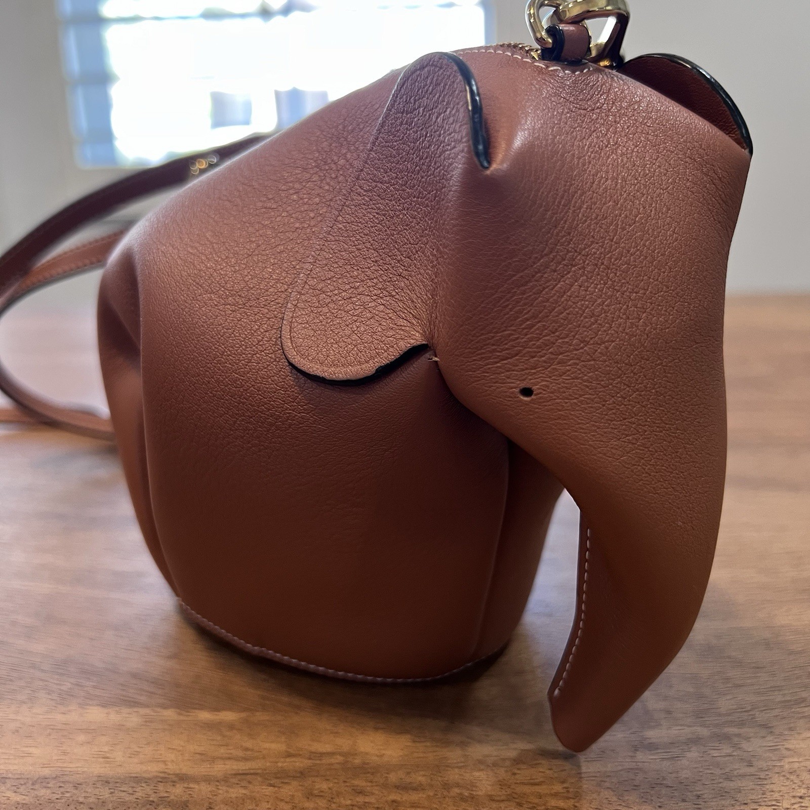 LOEWE Calfskin Elephant Mini Crossbody. Never worn, A1 Mint condition