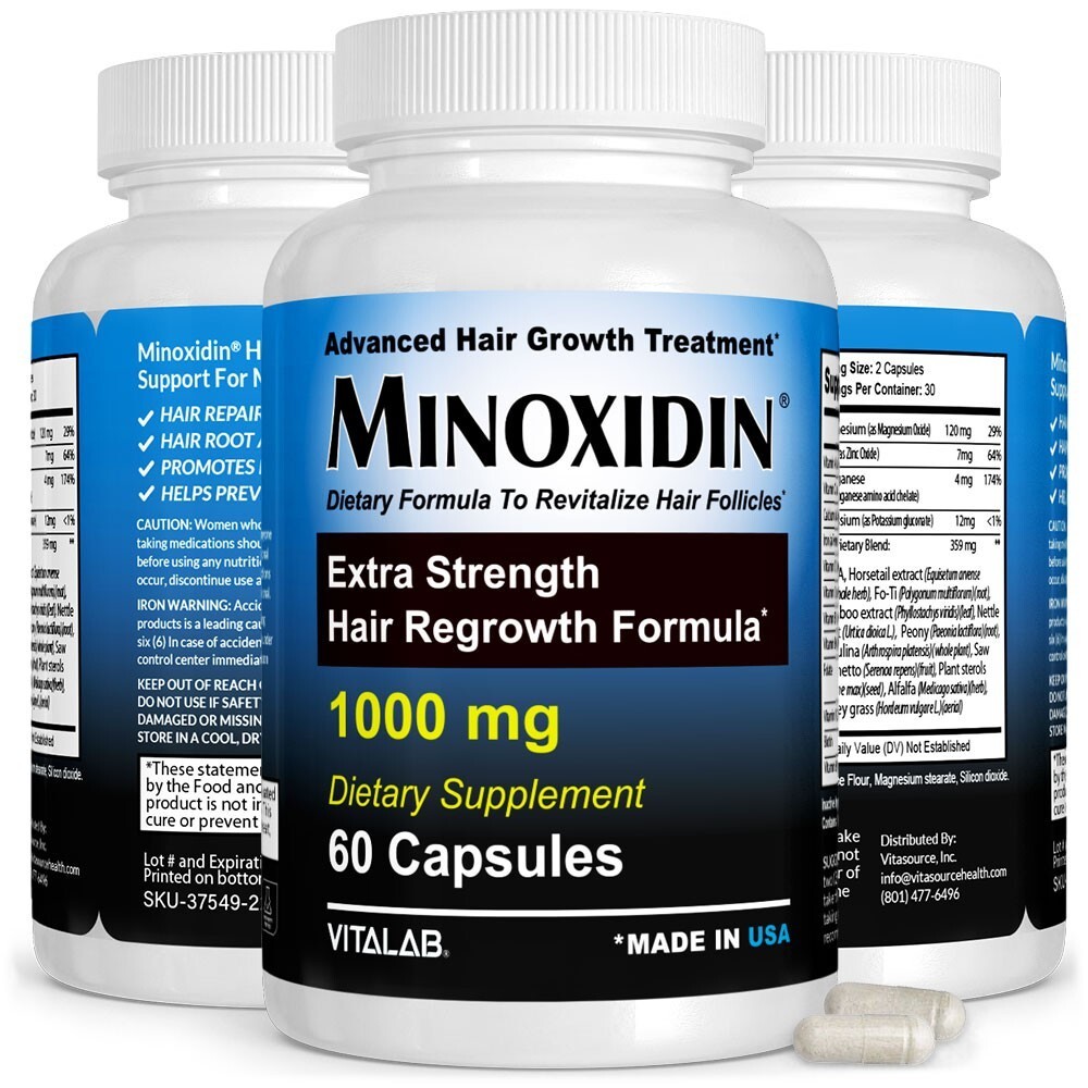 3pack Minoxidin1000mg Natural Dietary Supplement For Women Men •Discounted Price