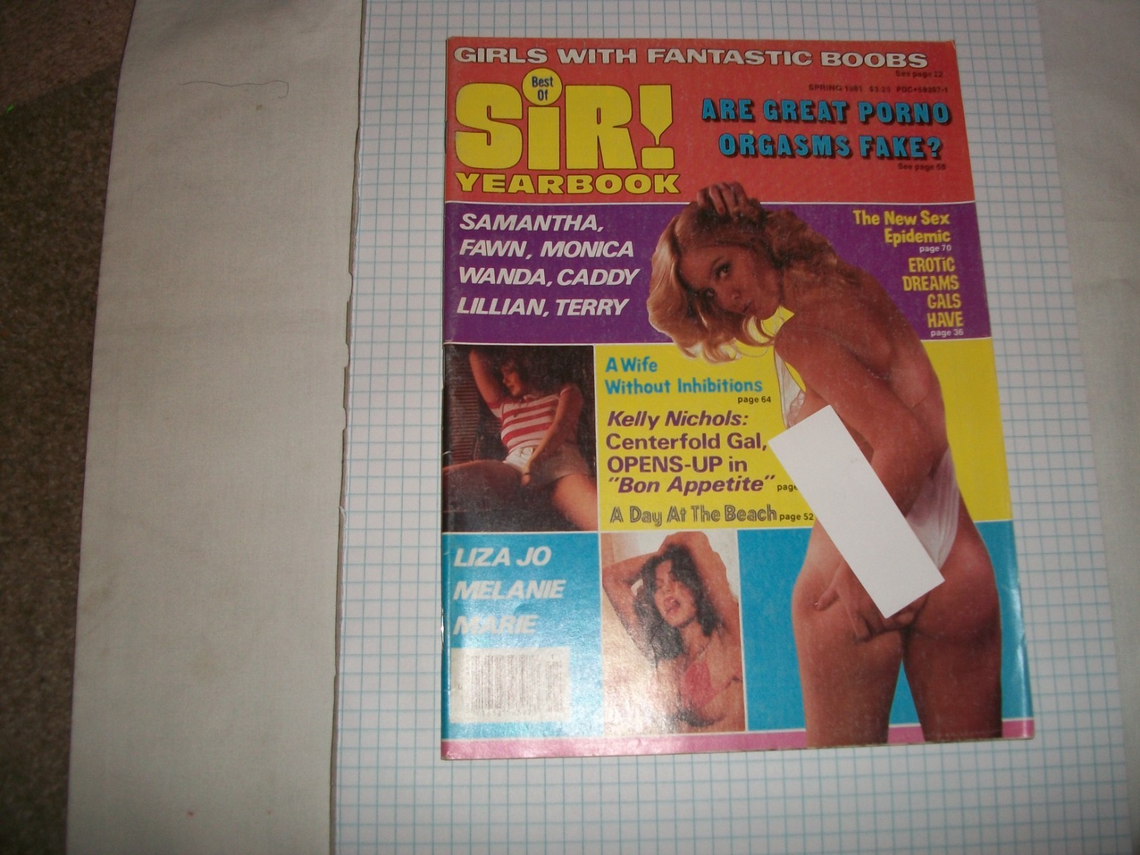 Sir Magazine  Spring/\'81 YEARBOOK spicy men\'s girlie  VF Condition