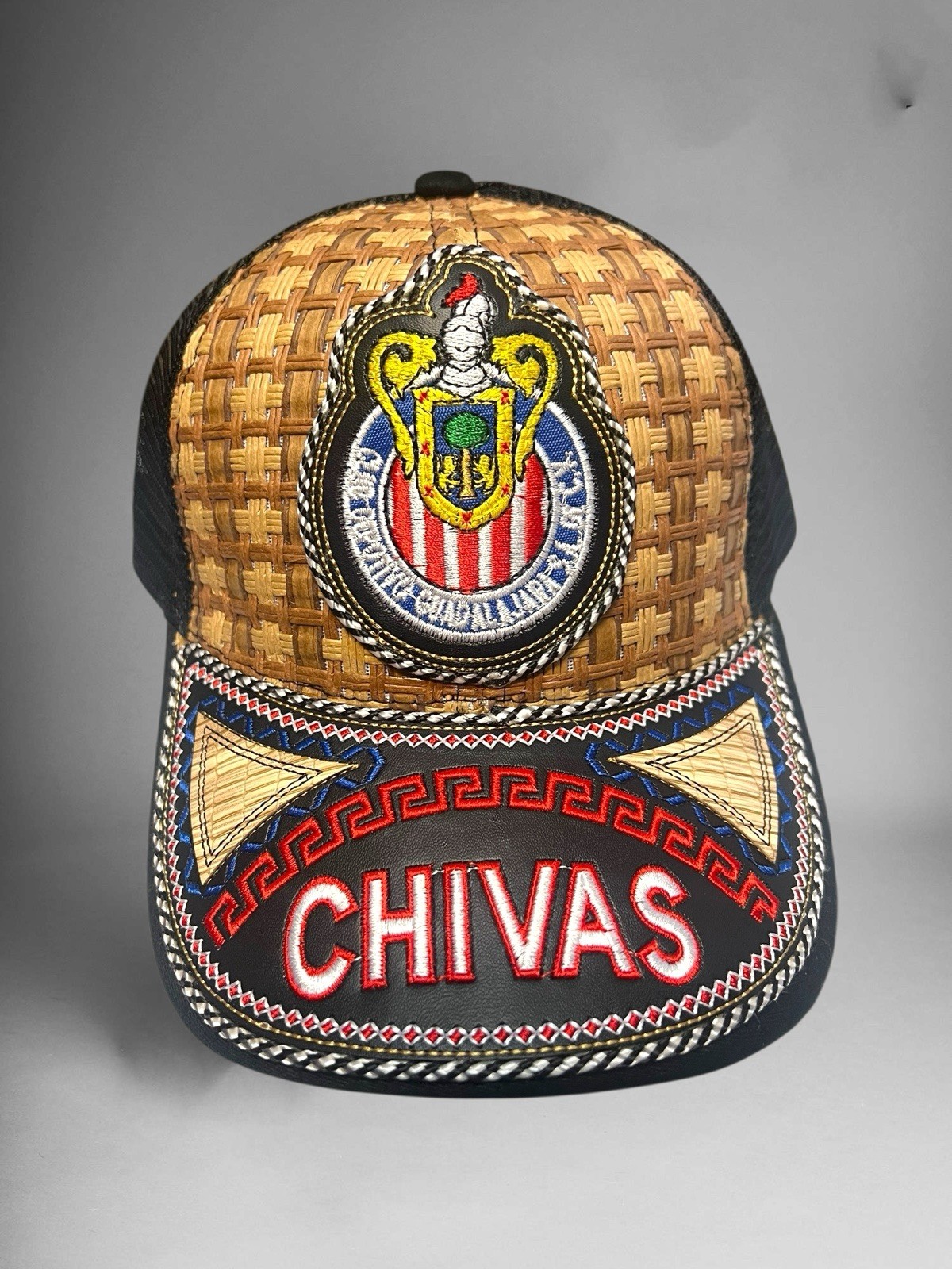 Cachucha Gorra Charra Artesanal Vaquera Chivas Western Trucker Cap Handcrafted