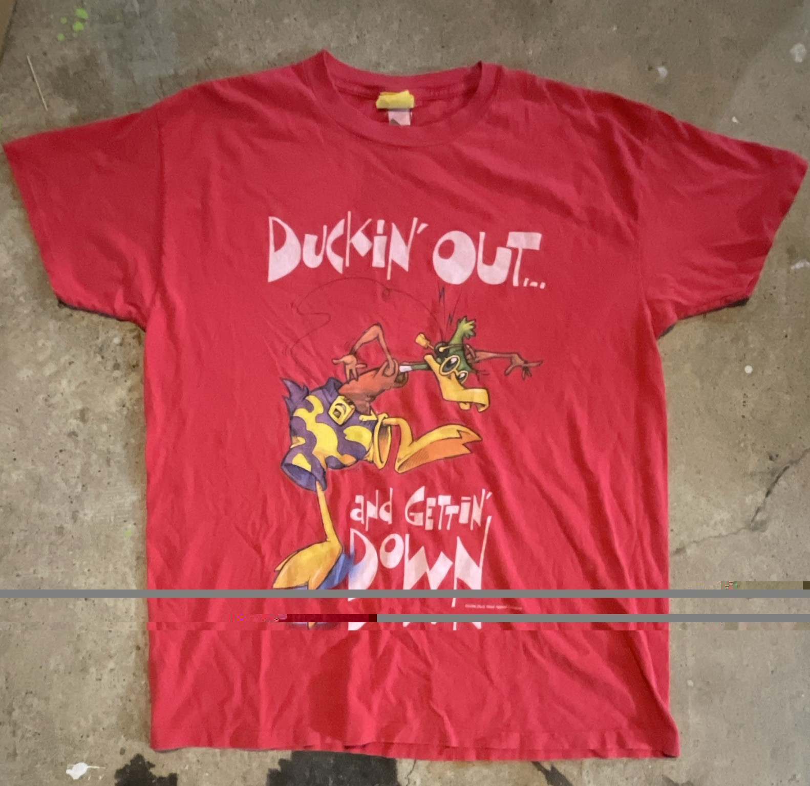 Duck Head Daffy Duck Looney Tunes Red Graphic T-Shirt Men’s L Crew Neck