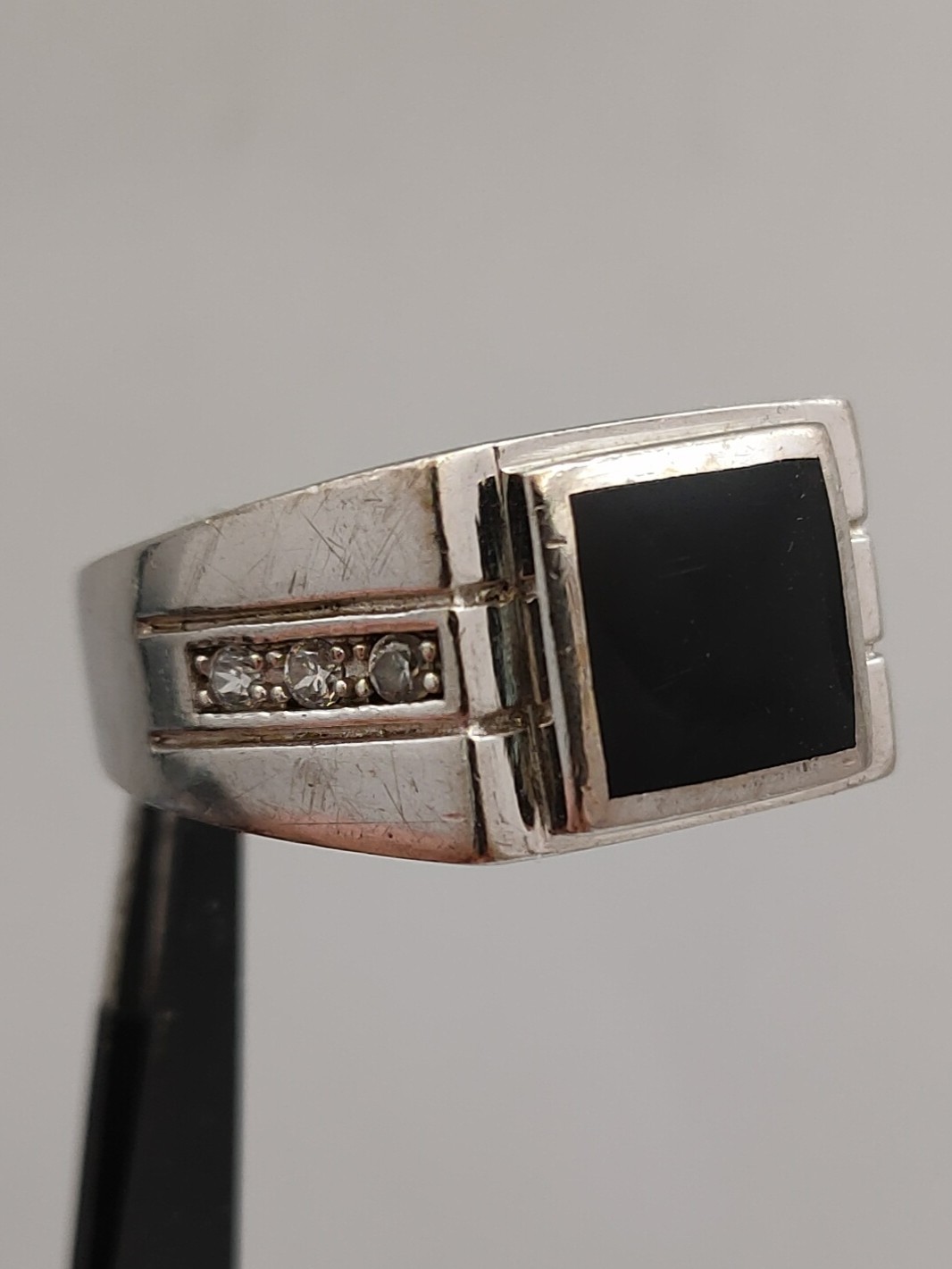 Vintage Ukraine Sterling Silver 925 Men’s Signet Ring – US Size 9,5