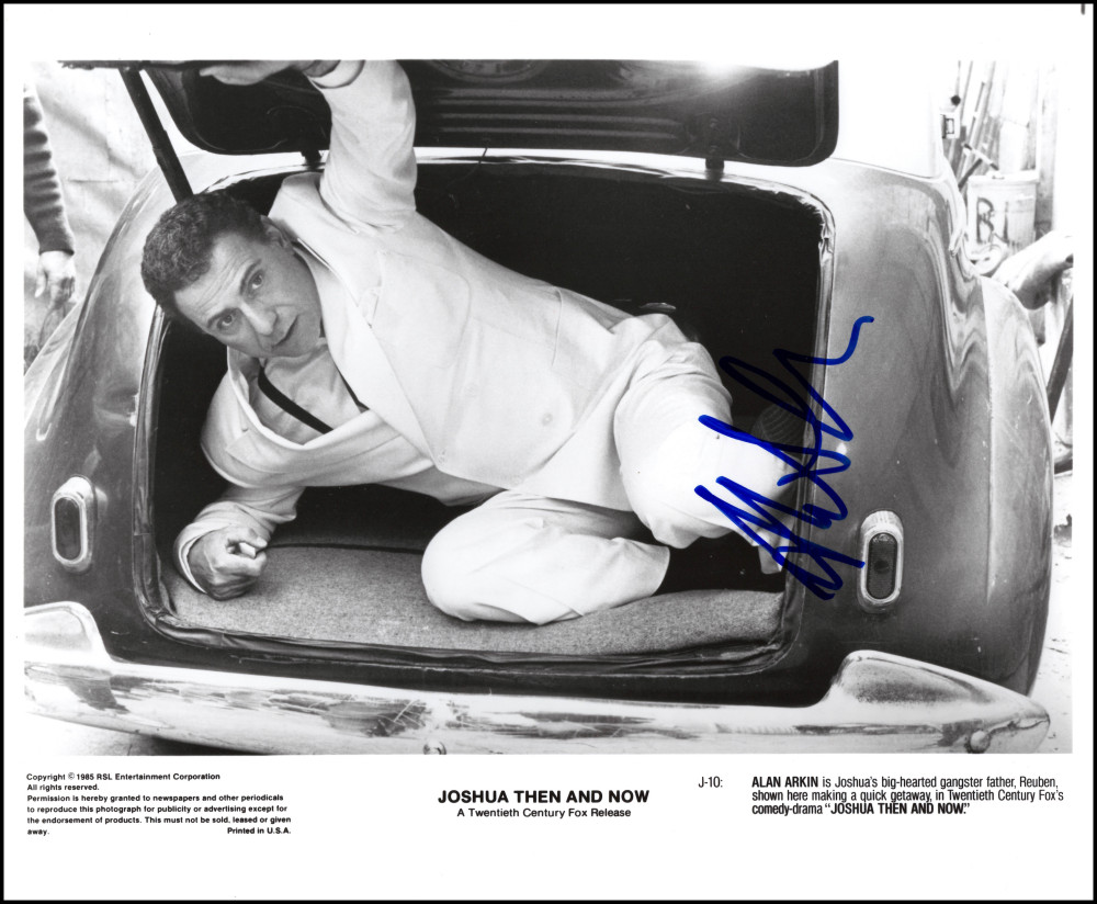 Alan Arkin Signed Autograph 8x10 Original Press Still Photo  Joshua Then JSA COA