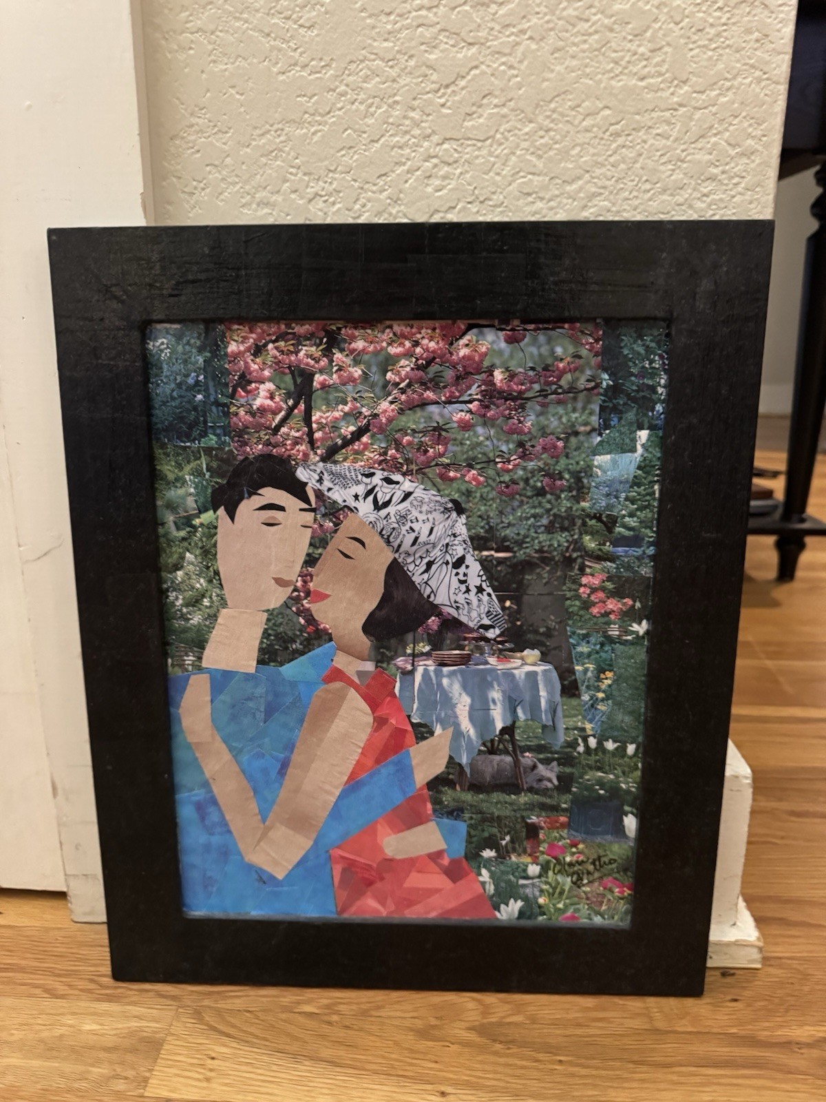 Olan Quattro Mixed Media Painting Signed