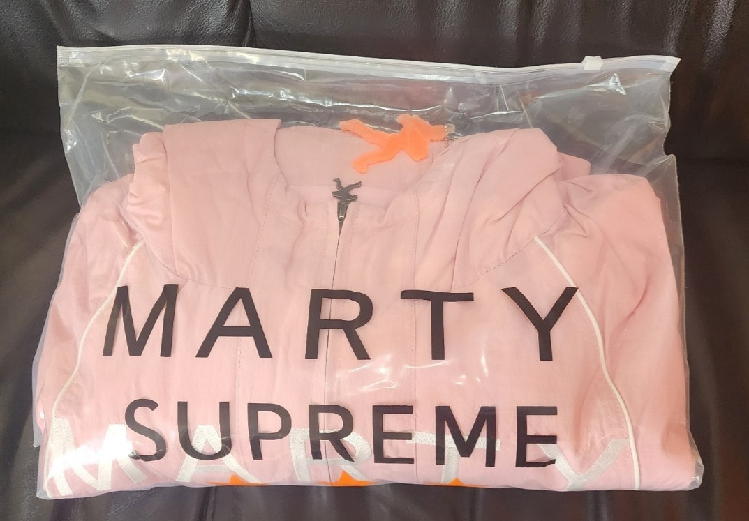 NAHMIAS X MARTY SUPREME Pink A24 Classic Warmup Jacket (L) - LARGE