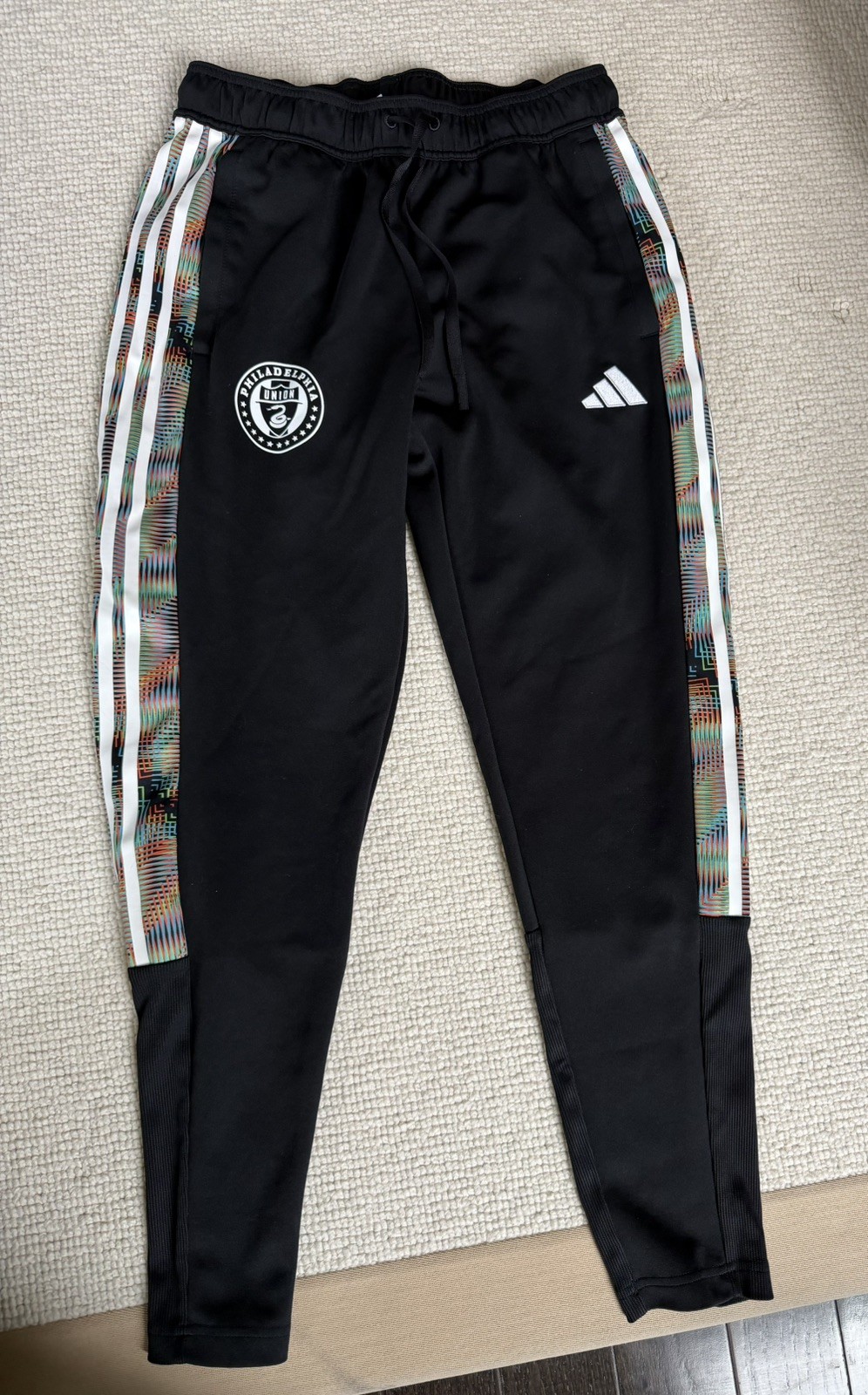 MENS M- Adidas MLS Philadelphia Union Soccer Tiro Travel Training Pants