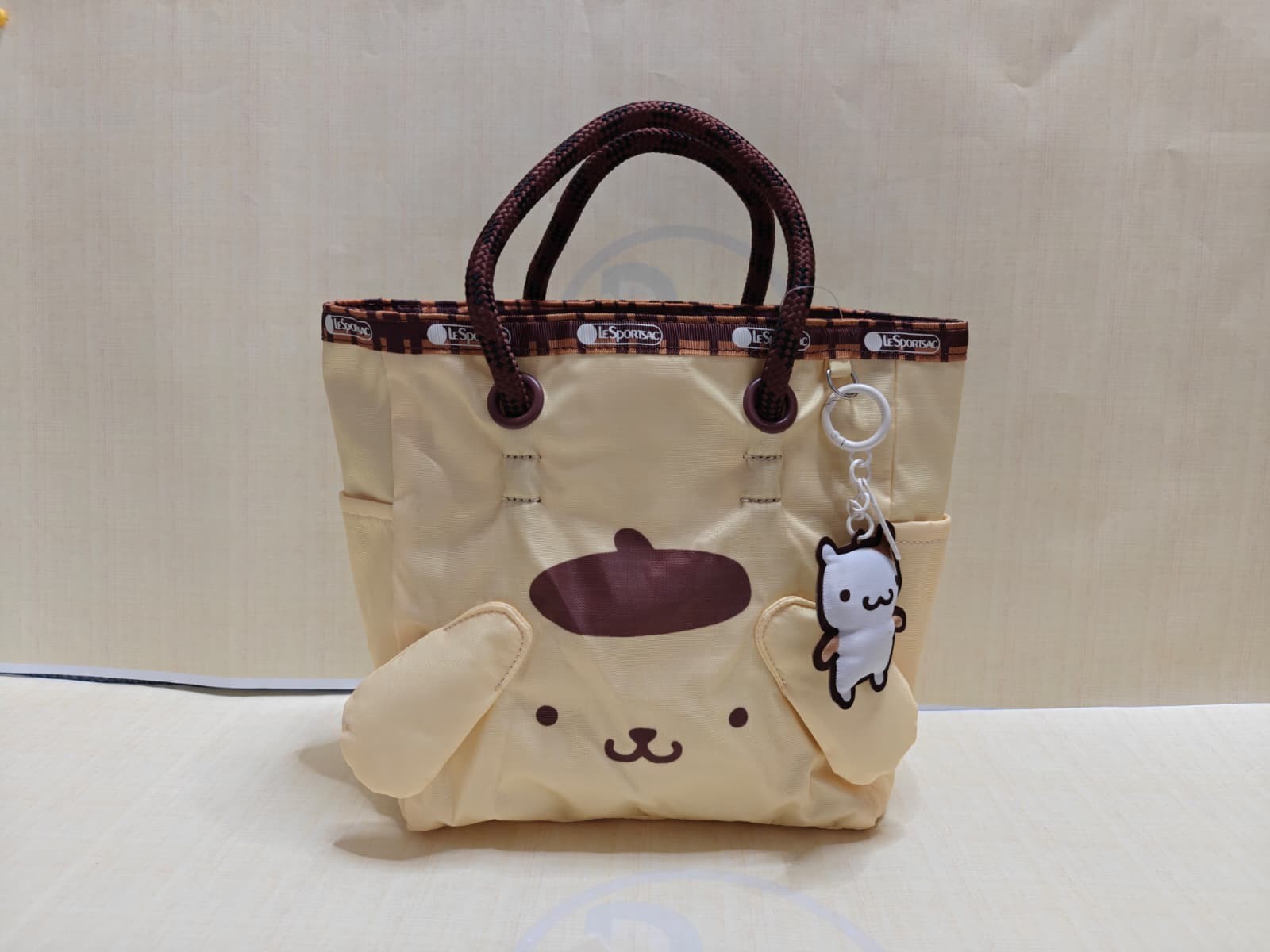 US STOCK & SHIP LeSportsac medium two-way tote (POMPOMPURIN) STB
