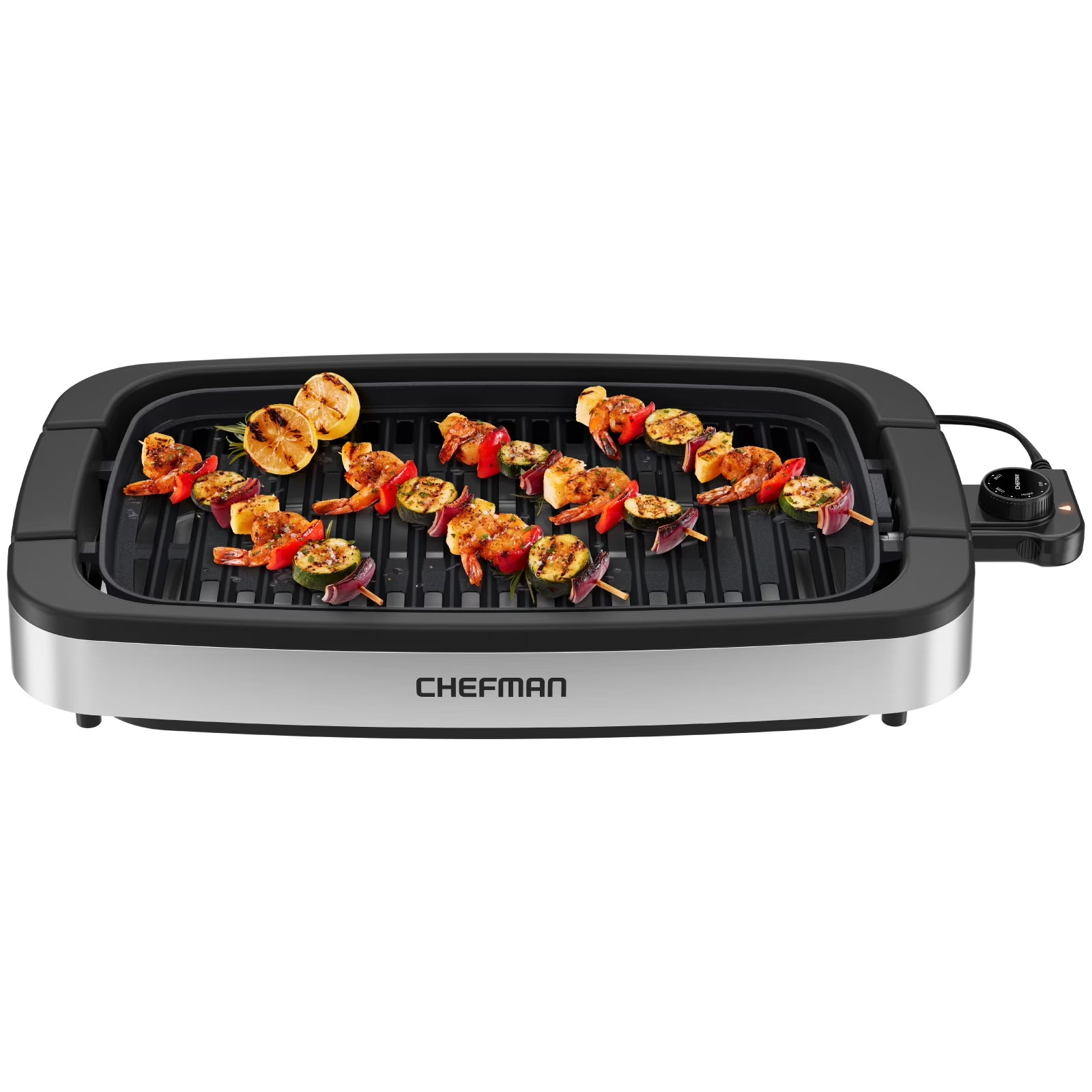 Chefman 6 Serving Electric Indoor Grill, w/ Temperature Control, Smokeless Chefman 6 Serving Electric Indoor Grill, w/ Temperature Control, Smokeless