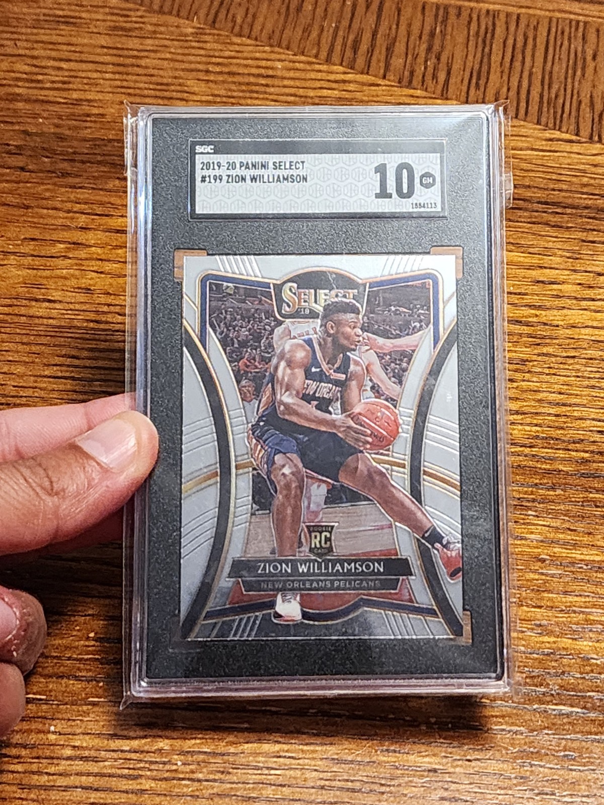 2019-20 ZION WILLIAMSON PANINI SELECT RC #199 PELICANS ROOKIE SGC 10 💎 GEM MINT