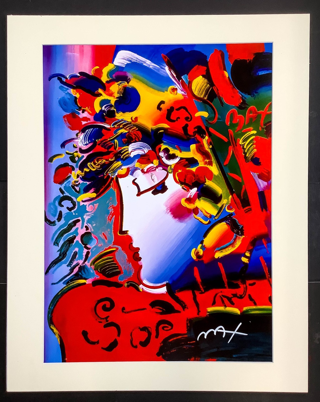 Colorful Peter Max - 16x20 large hand signed Offset Lithograph,  w/Certificate