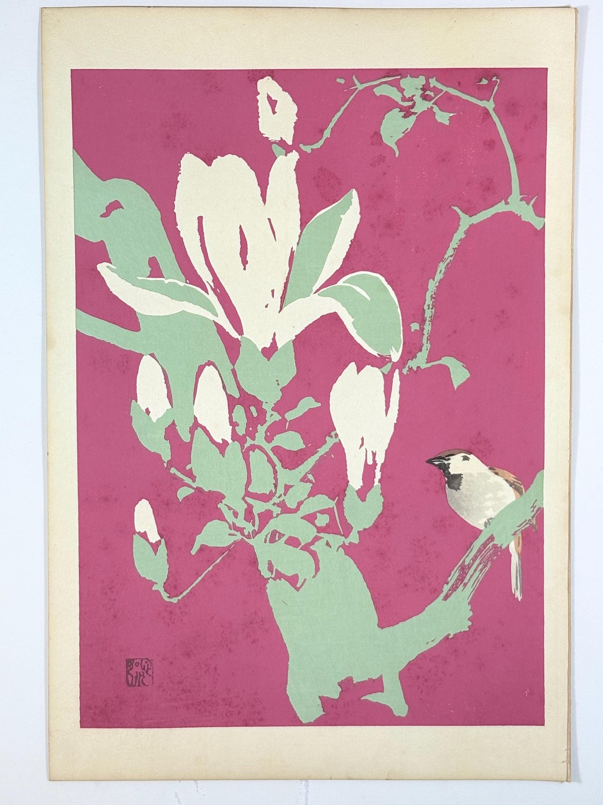 Japanese original woodblock print, 1934, Kyobashi Masuichi, \