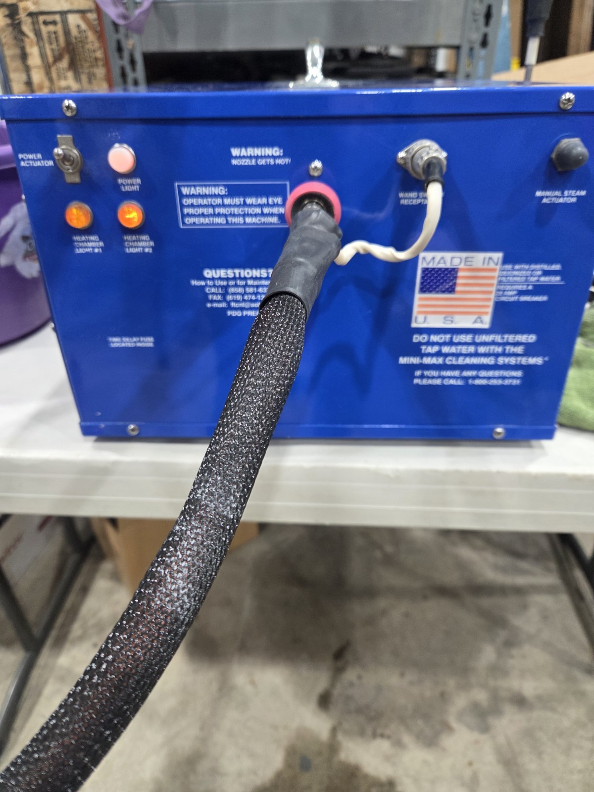 PDQ Precision Mini-Max 6609-22 High Pressure Steam Vapor Cleaning Unit Aviation PDQ Precision Mini-Max 6609-22 High Pressure Steam Vapor Cleaning Unit Aviation