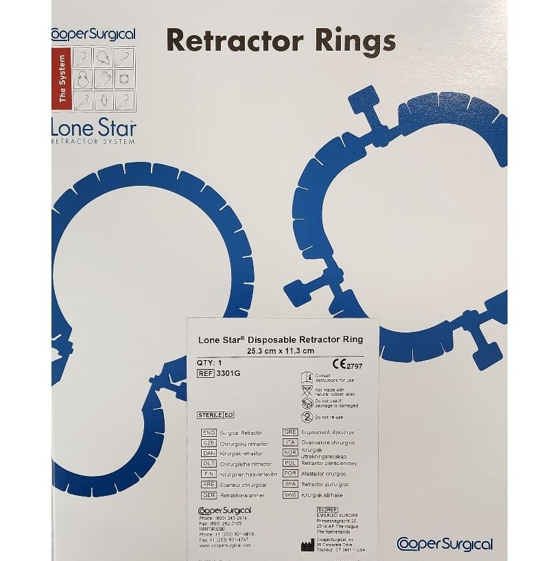 *1-Pack* Cooper Surgical Lone Star Retractor Ring System Sterile 3301G *1-Pack* Cooper Surgical Lone Star Retractor Ring System Sterile 3301G