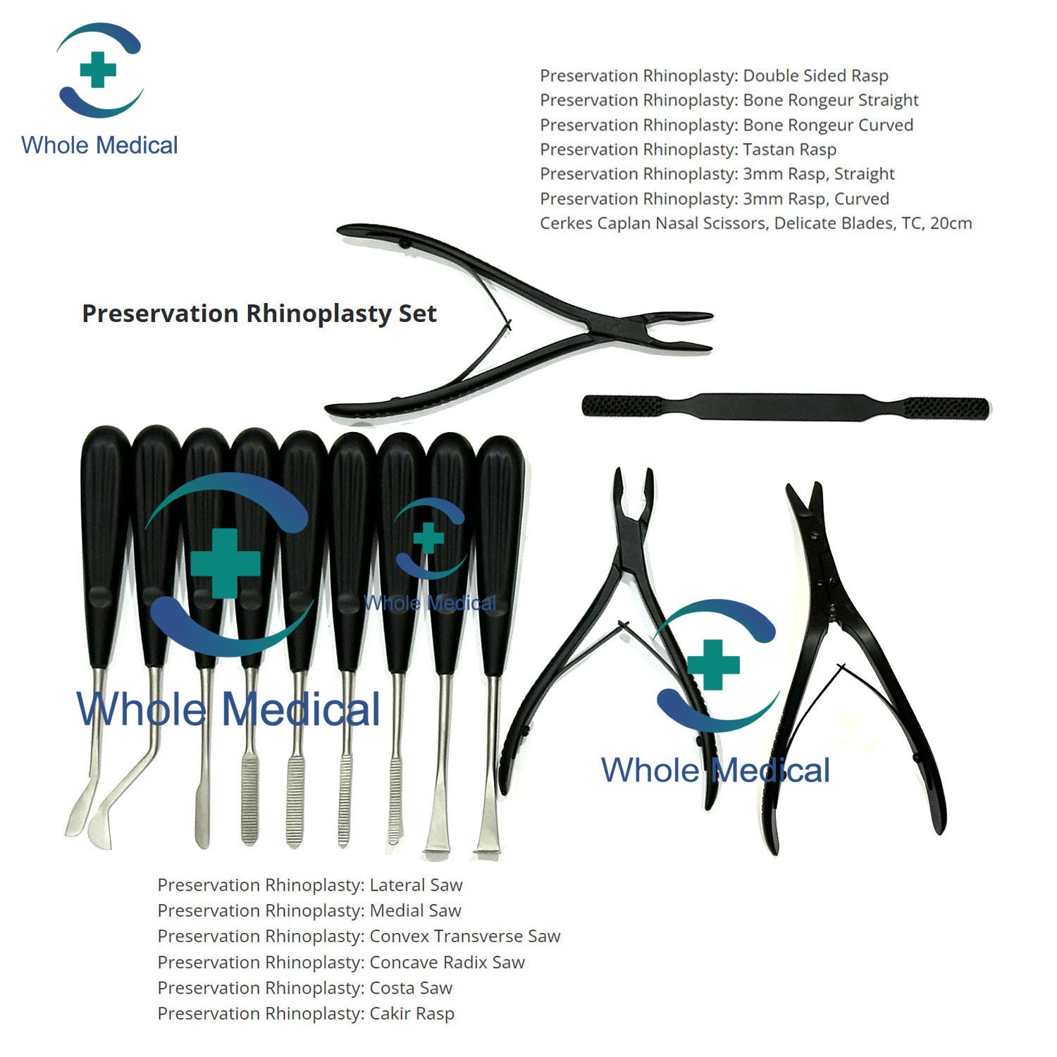 Rhinoplasty Instruments Preservation Set German Stainless Steel Plastic Surgery