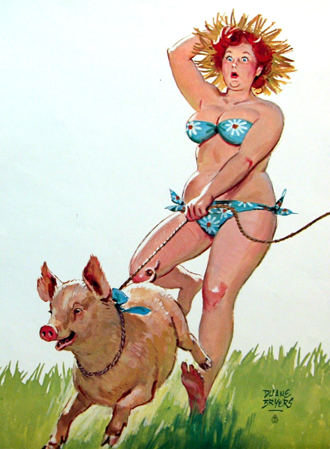 Duane Bryers : Piggy :  Archival Quality Art Print