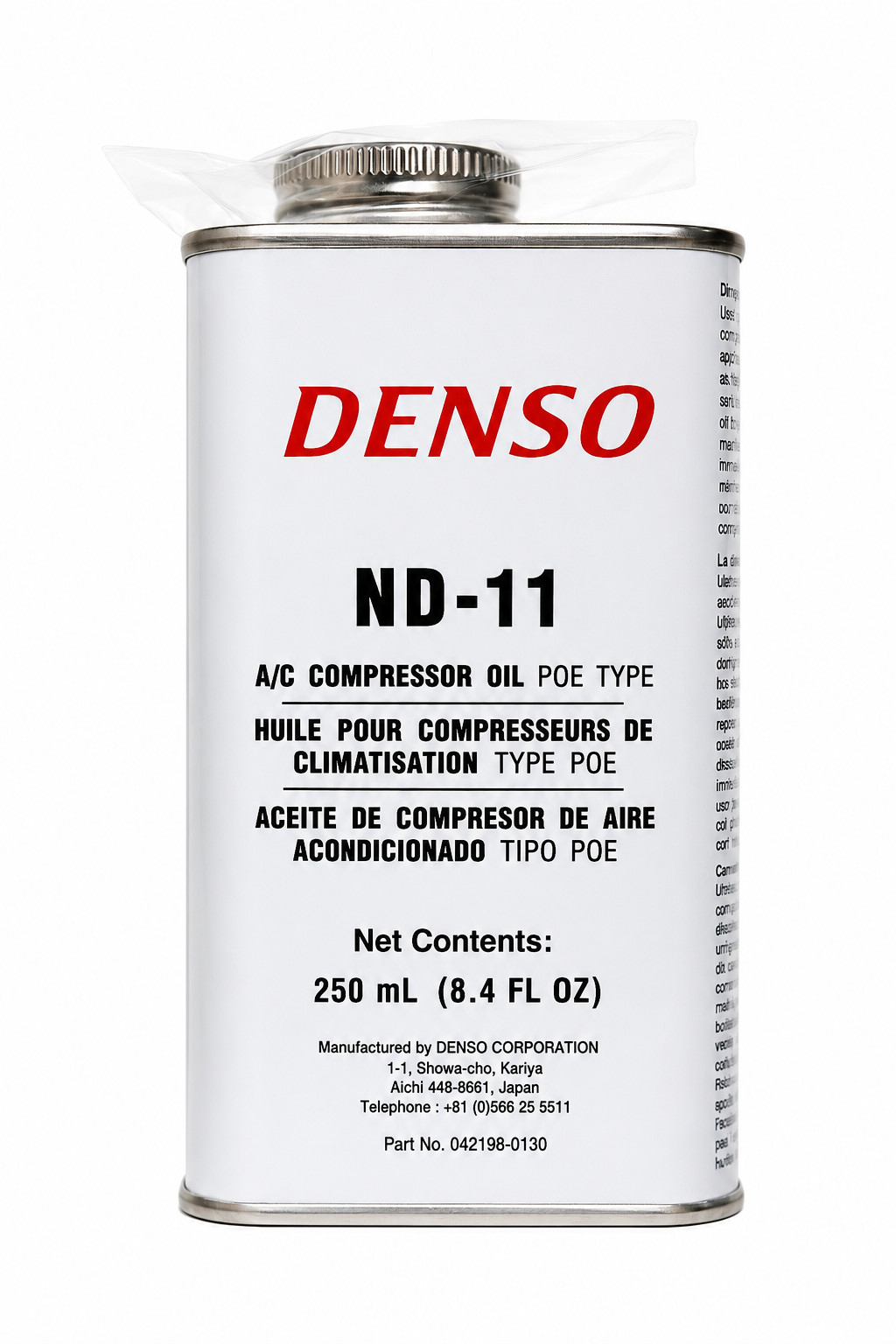 Denso Toyota Genuine COMPRESSOR OIL ND- 11, 8.4 Oz, 9171