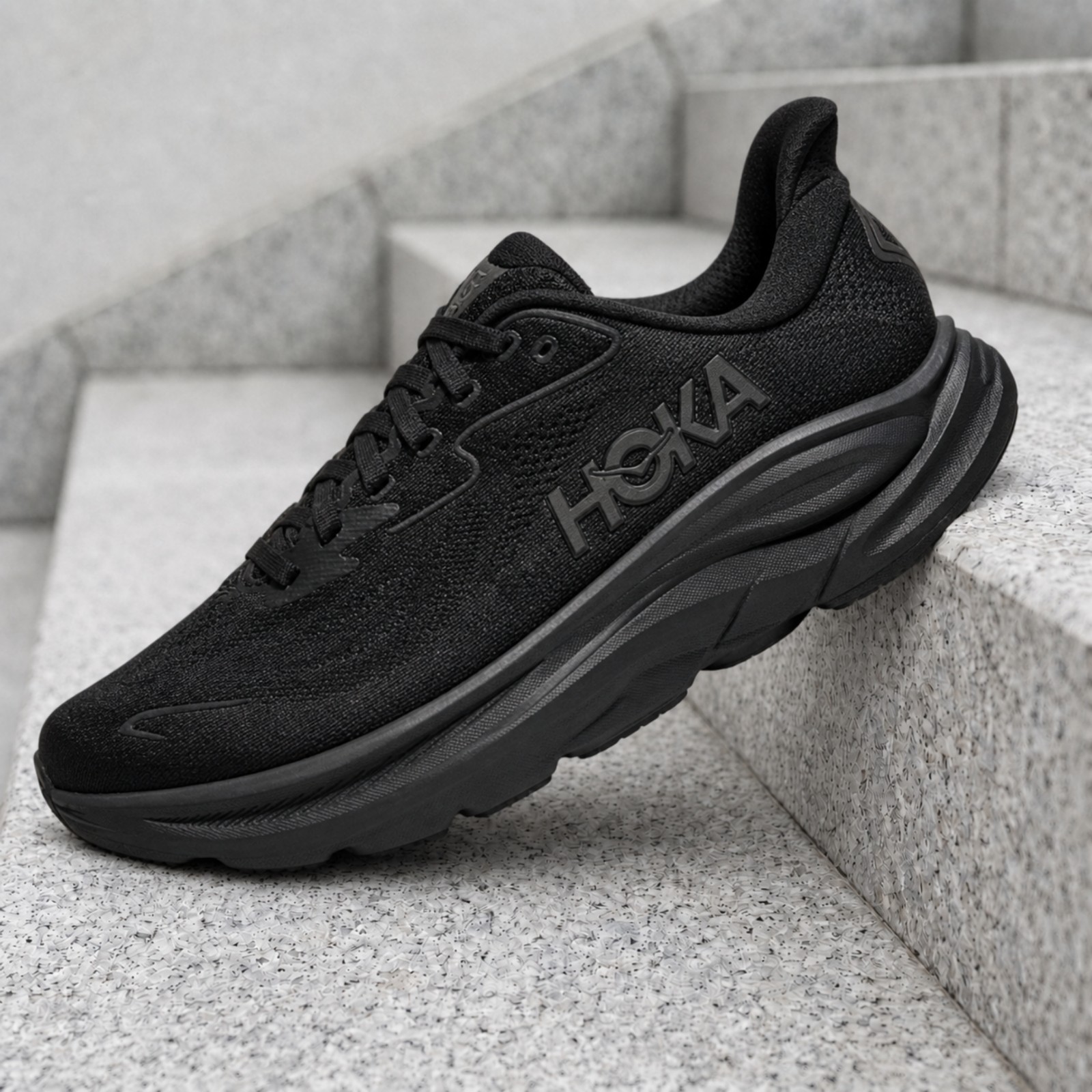 Hoka One One Clifton 10 Black 1162030-BBLC Men\'s New Hoka One One Clifton 10 Black 1162030-BBLC Men\'s New