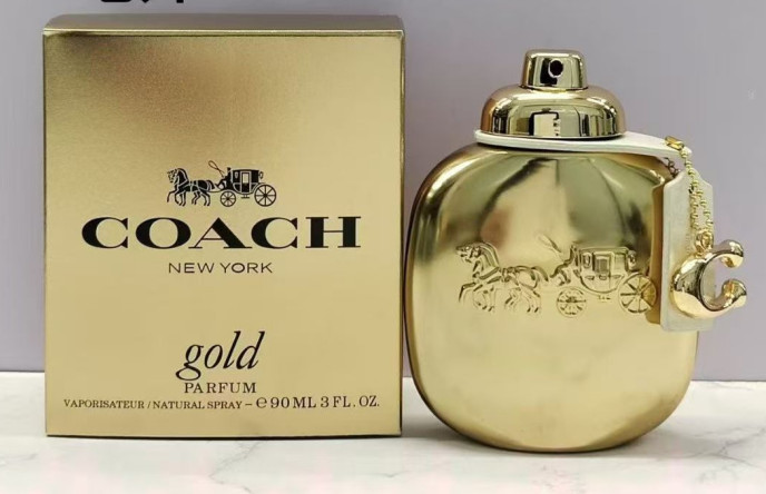 Coach Gold 3-ounce Spray Perfume | Rich Gold Eau de Parfum for Ladies
