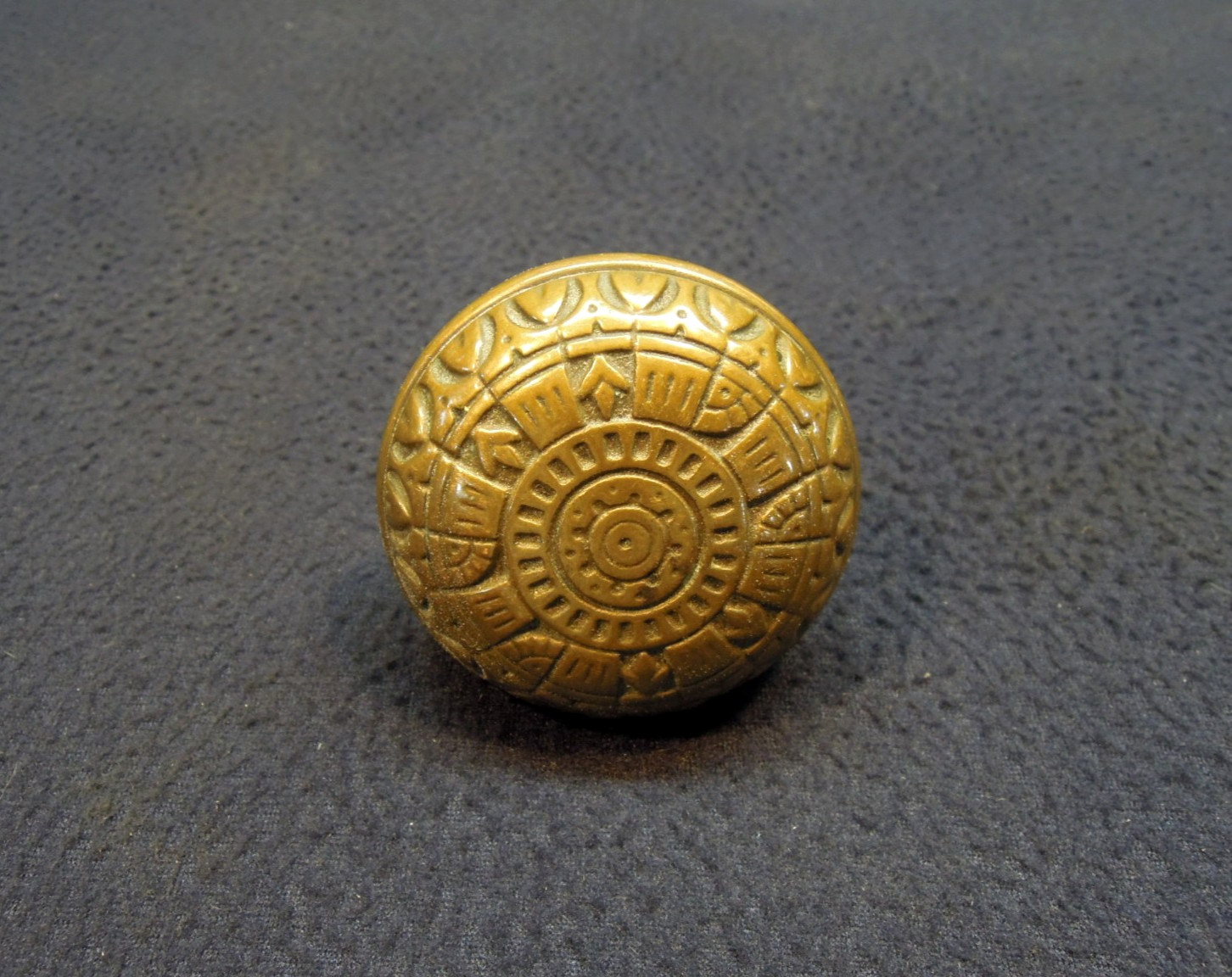 Beautiful Antique Decorative Eastlake Brass Door Knob - Peterborough K-20300