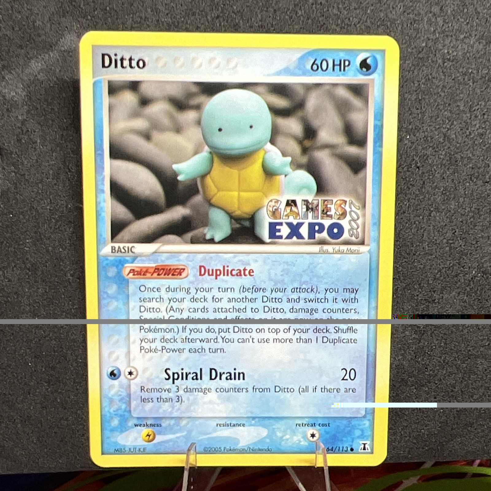 Pokémon TCG Ditto (Squirtle) Games Expo 2007 Promo 064/113 Regular EN 60HP