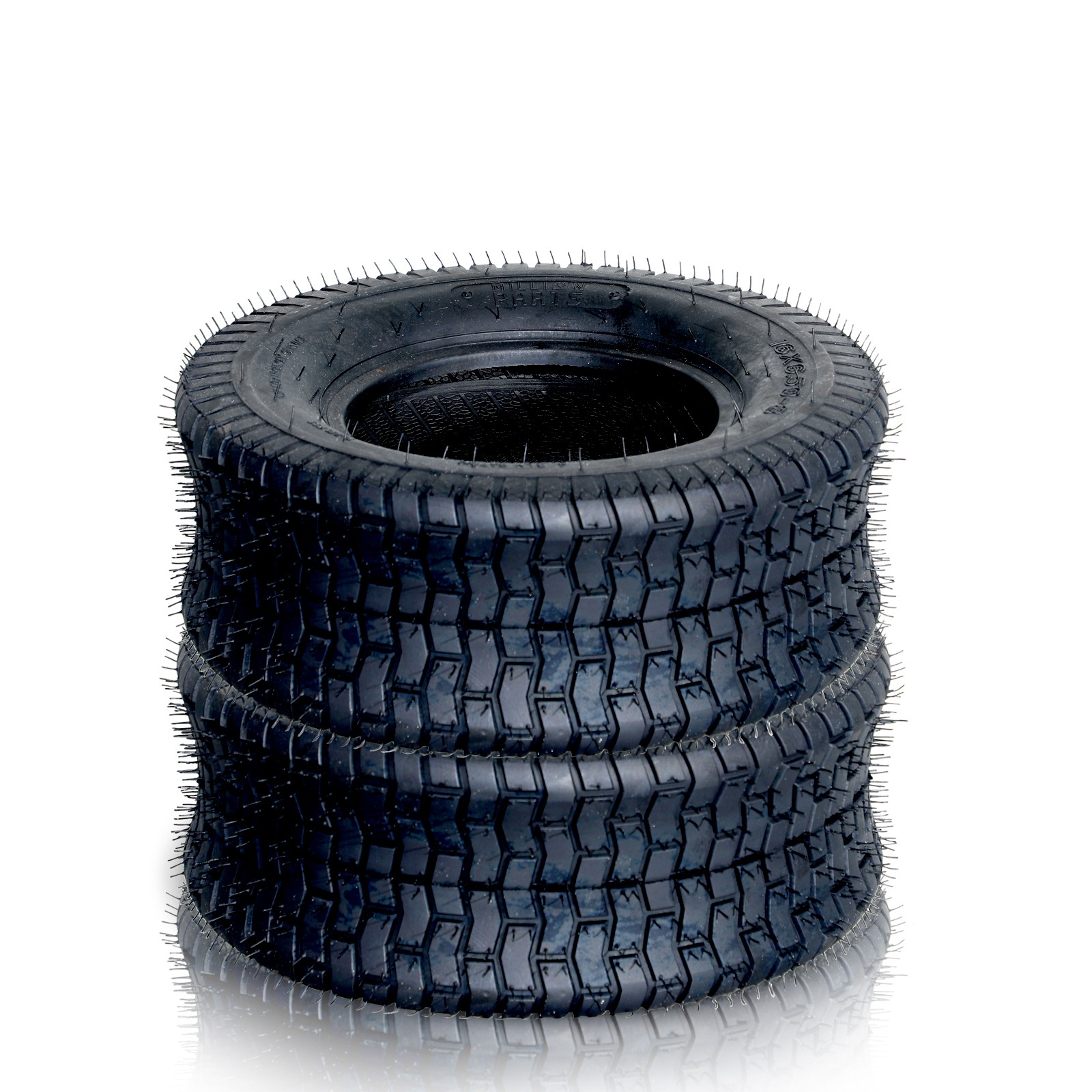 2-Pack 16x6.50-8 16x6.50x8 Lawn Mower Garden Tractor Tires 4 Ply Tubeless