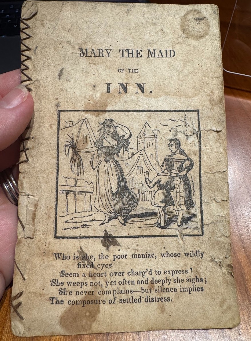 FREE SHIP 1850's Mary the Maid of the Inn Miniature Chapbook