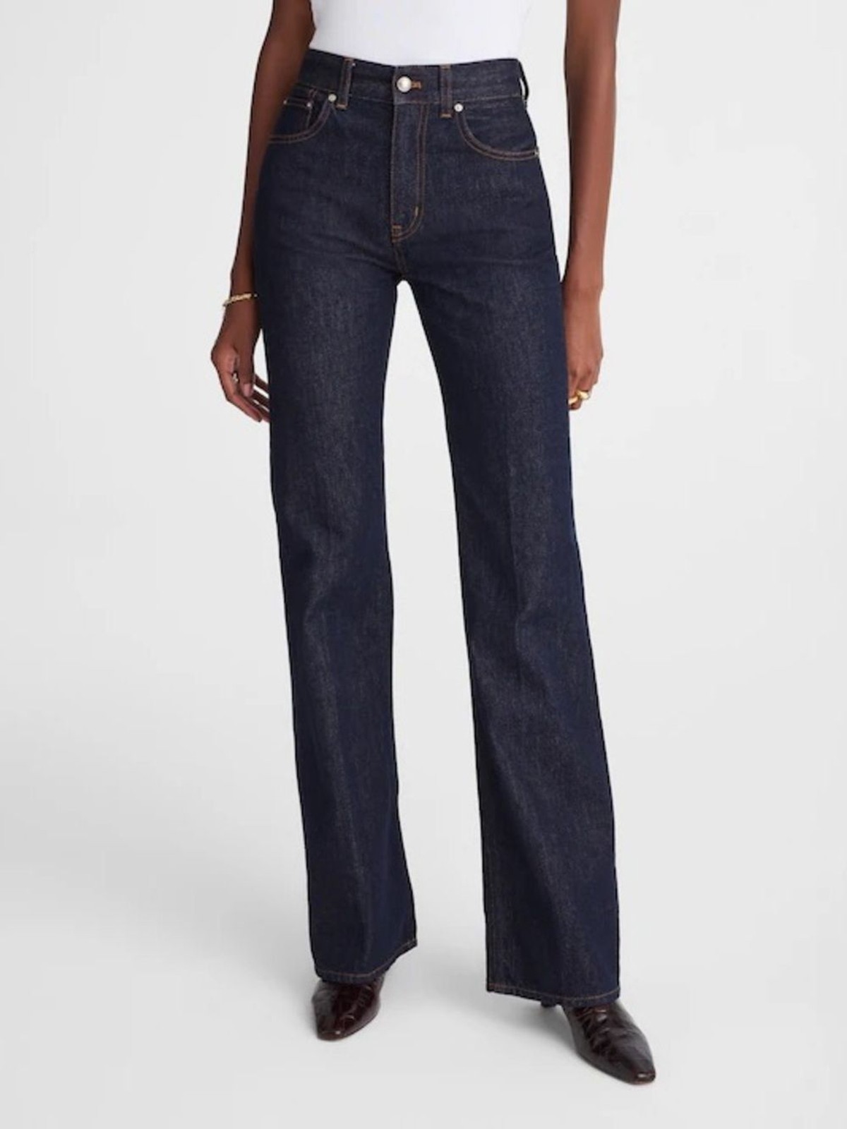 NWT Madewell Women’s Petite Vintage Flare Jean Rinse Wash Rigid Size 26P