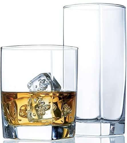 Le\'raze Collins Everyday Drinking Glasses - Set of 16 (New)