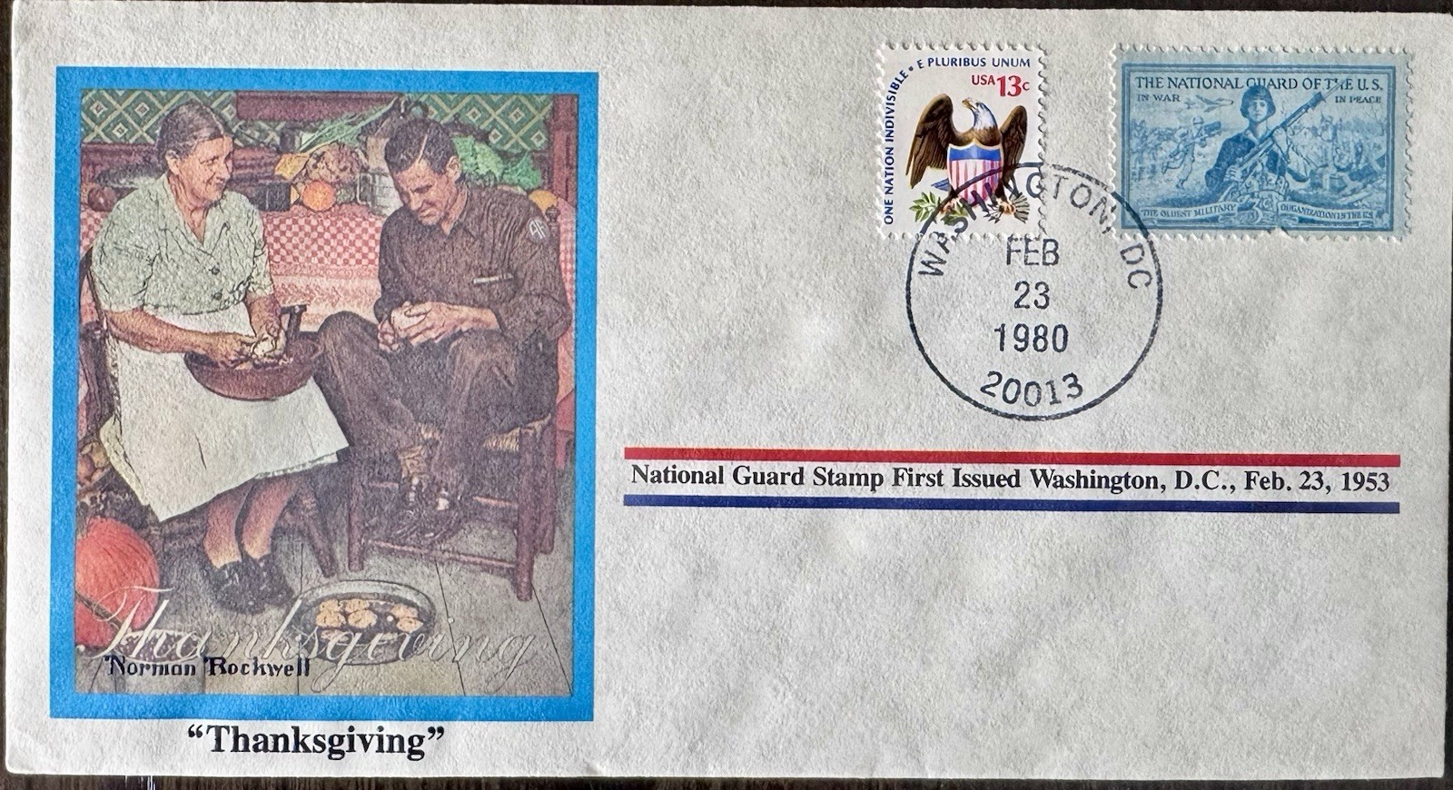 Lot 5 Norman Rockwell Commemorative Covers Postal Society Military Army Navy US